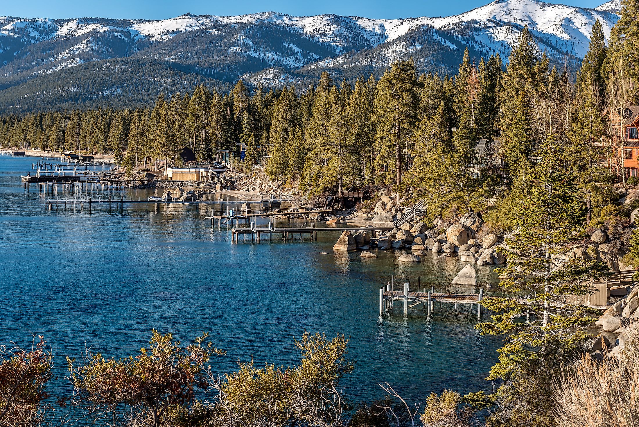 The gorgeous town of Incline Village on the shores of Lake Tahoe.