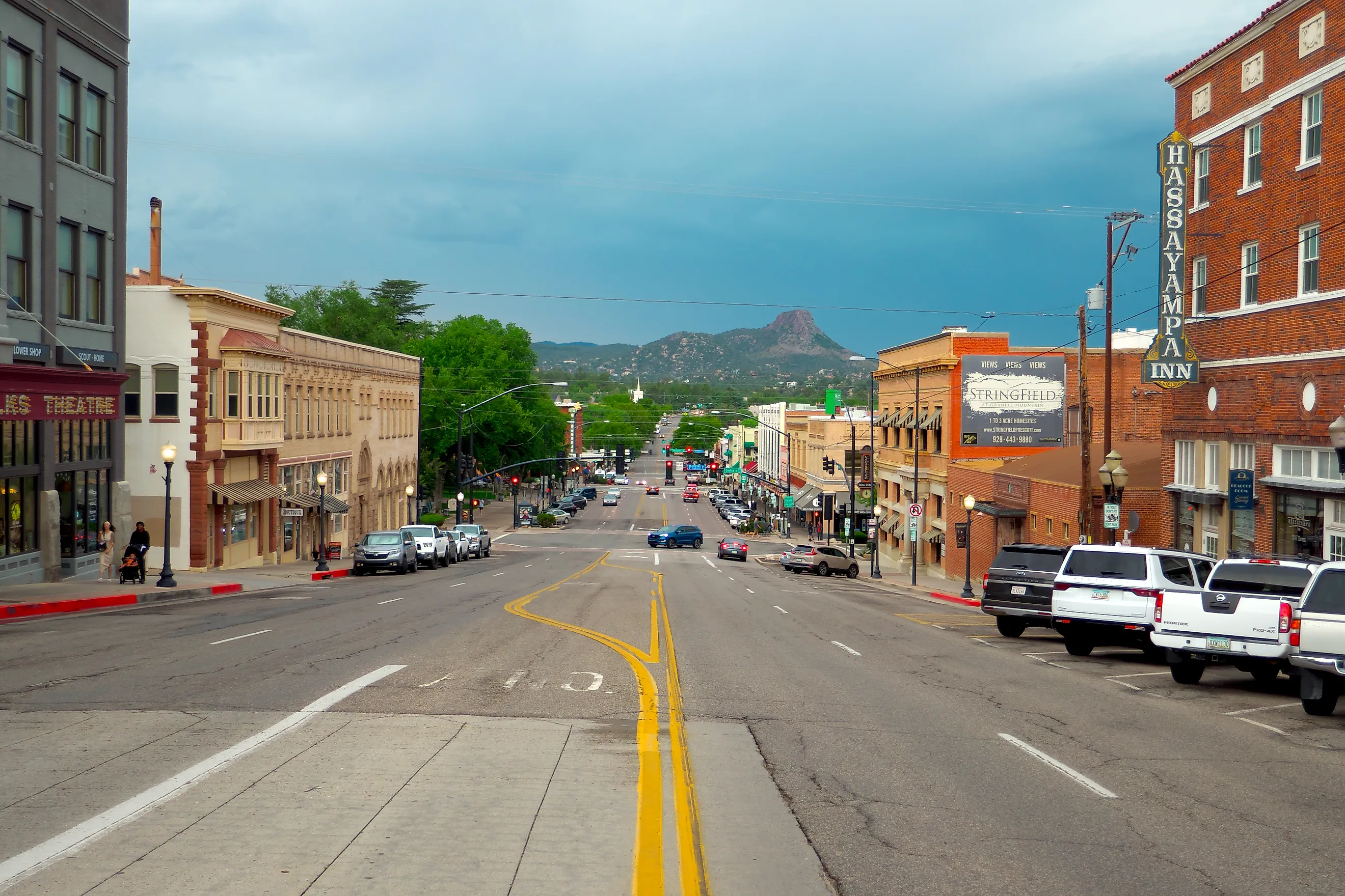 East Gurley Street in Prescott, Arizona. Image: Christophe Klebert / Shutterstock.