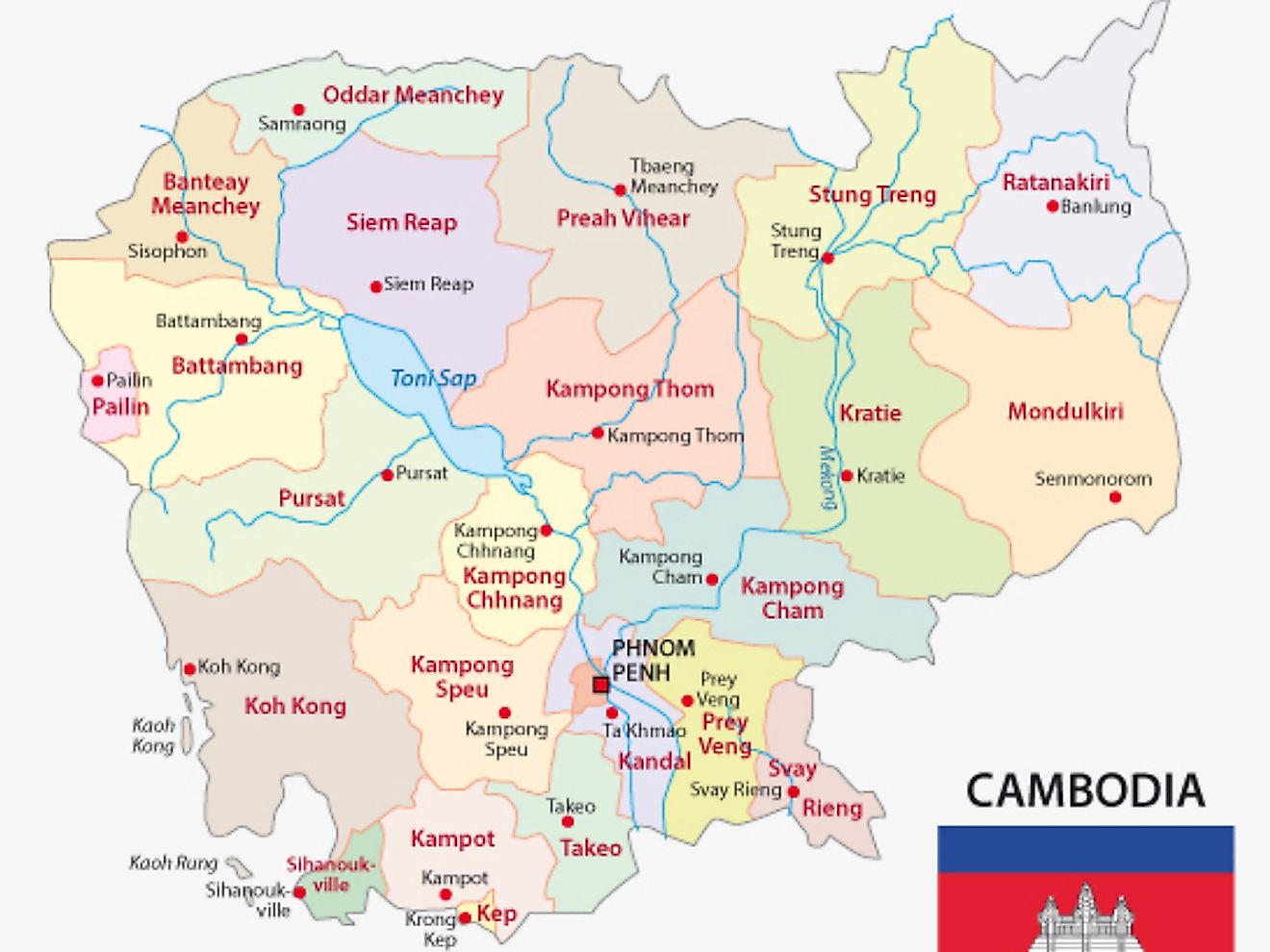 Cambodia Maps & Facts World Atlas