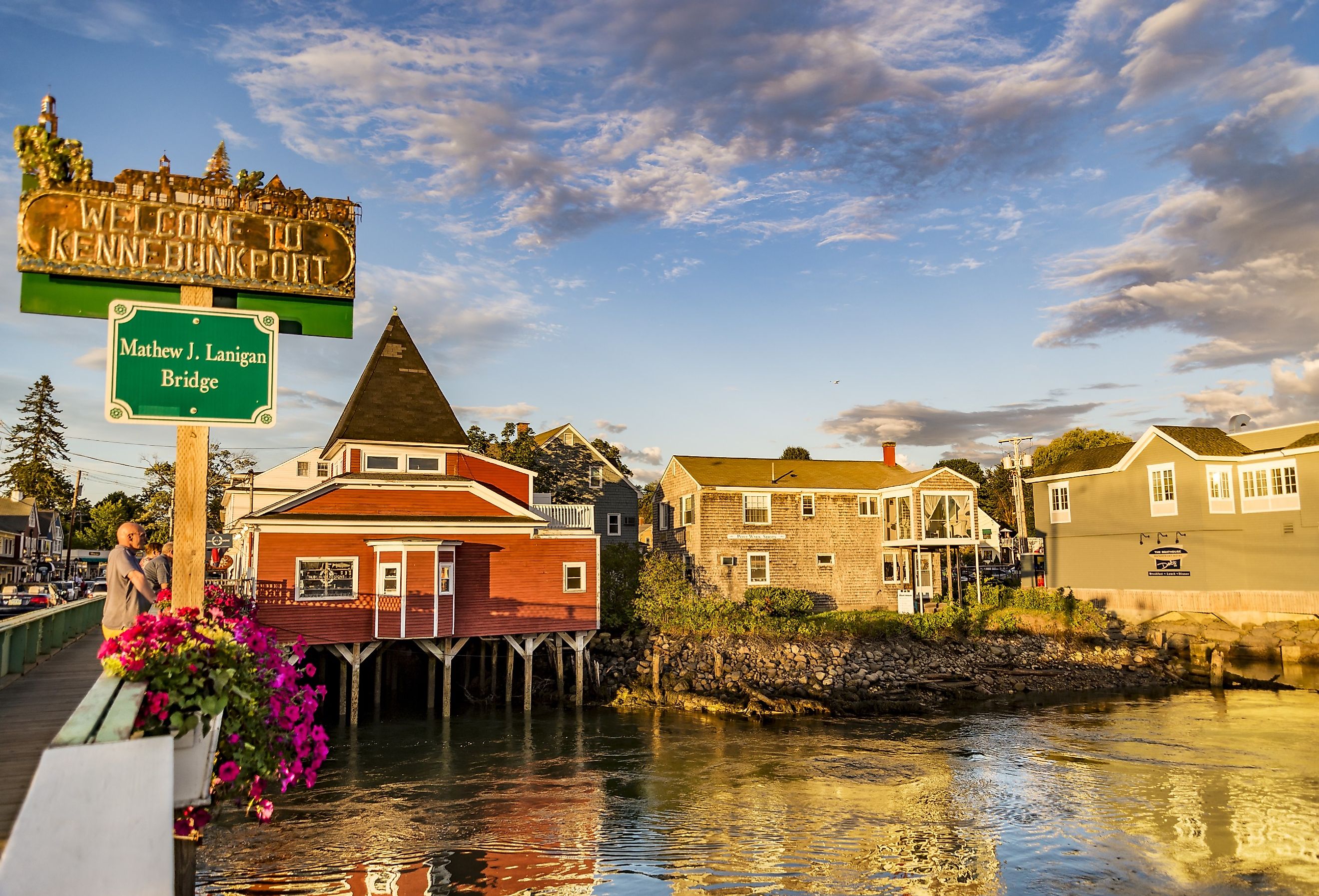 Beautiful view of the small harbor in Kennebunkport, Maine. Image credit Enrico Della Pietra via Shutterstock