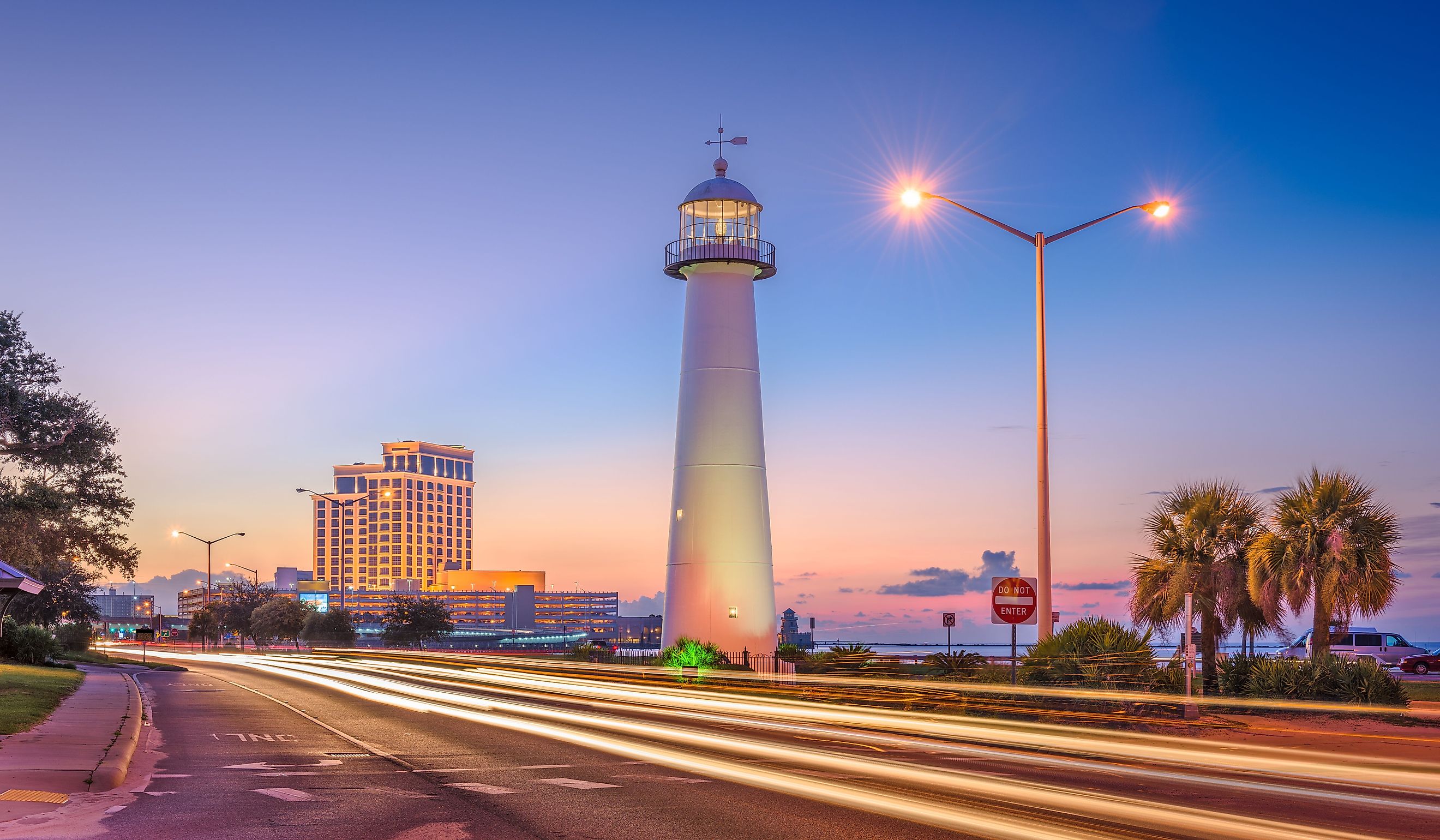 Biloxi, Mississippi, USA at Biloxi Lighthouse.