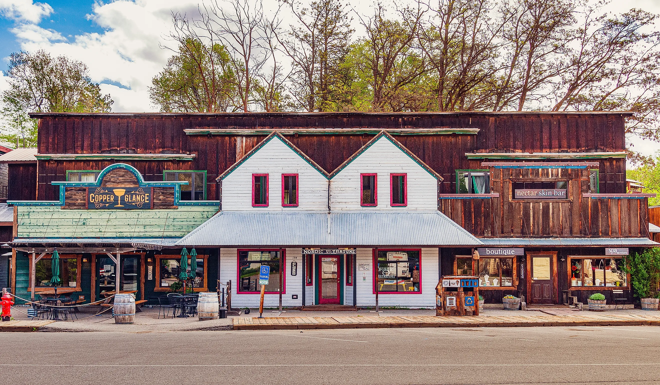 Old buildings in Winthrop, Washington. Editorial credit: Gareth Janzen / Shutterstock.com