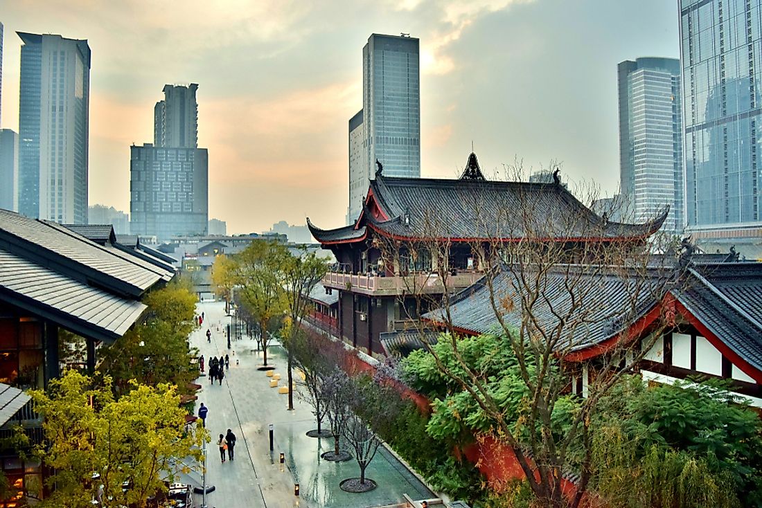 Chengdu The Capital Of Sichuan Province Worldatlas