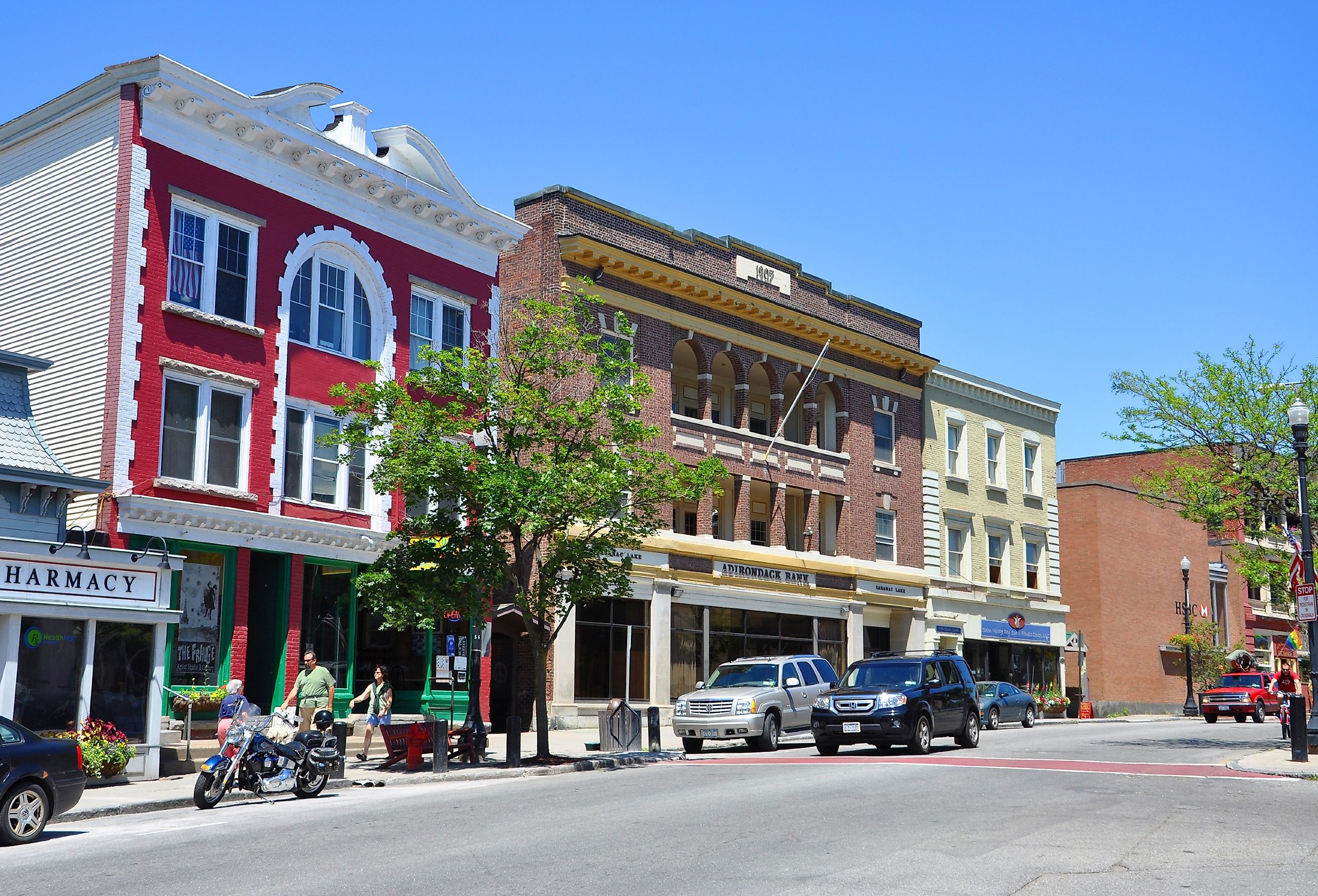 Main Street in village of Saranac Lake in Adirondack Mountains, New York. Image credit Wangkun Jia via Shutterstock