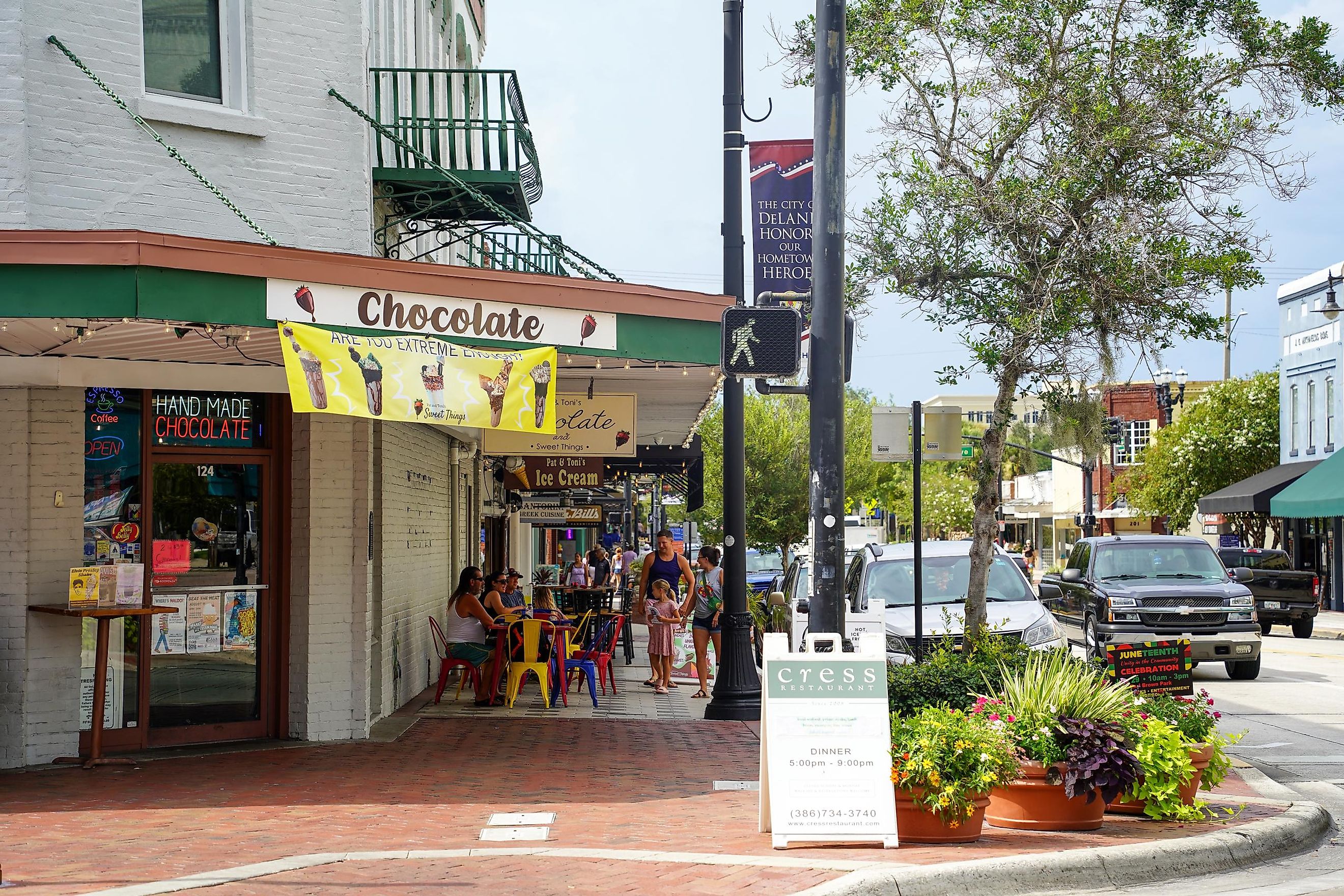 Main street in DeLand, Florida