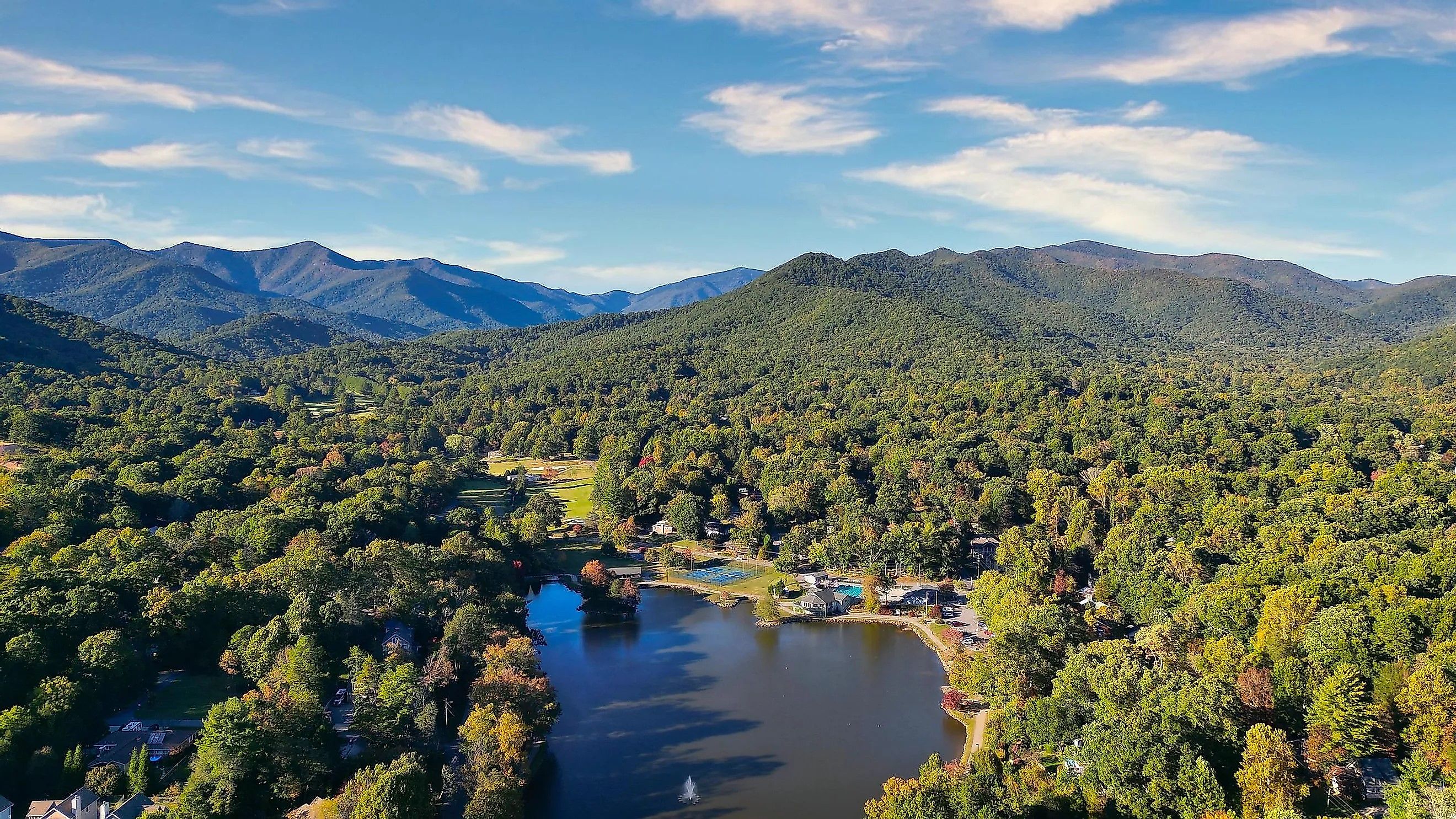 The pretty mountain town of Black Mountain in North Carolina.