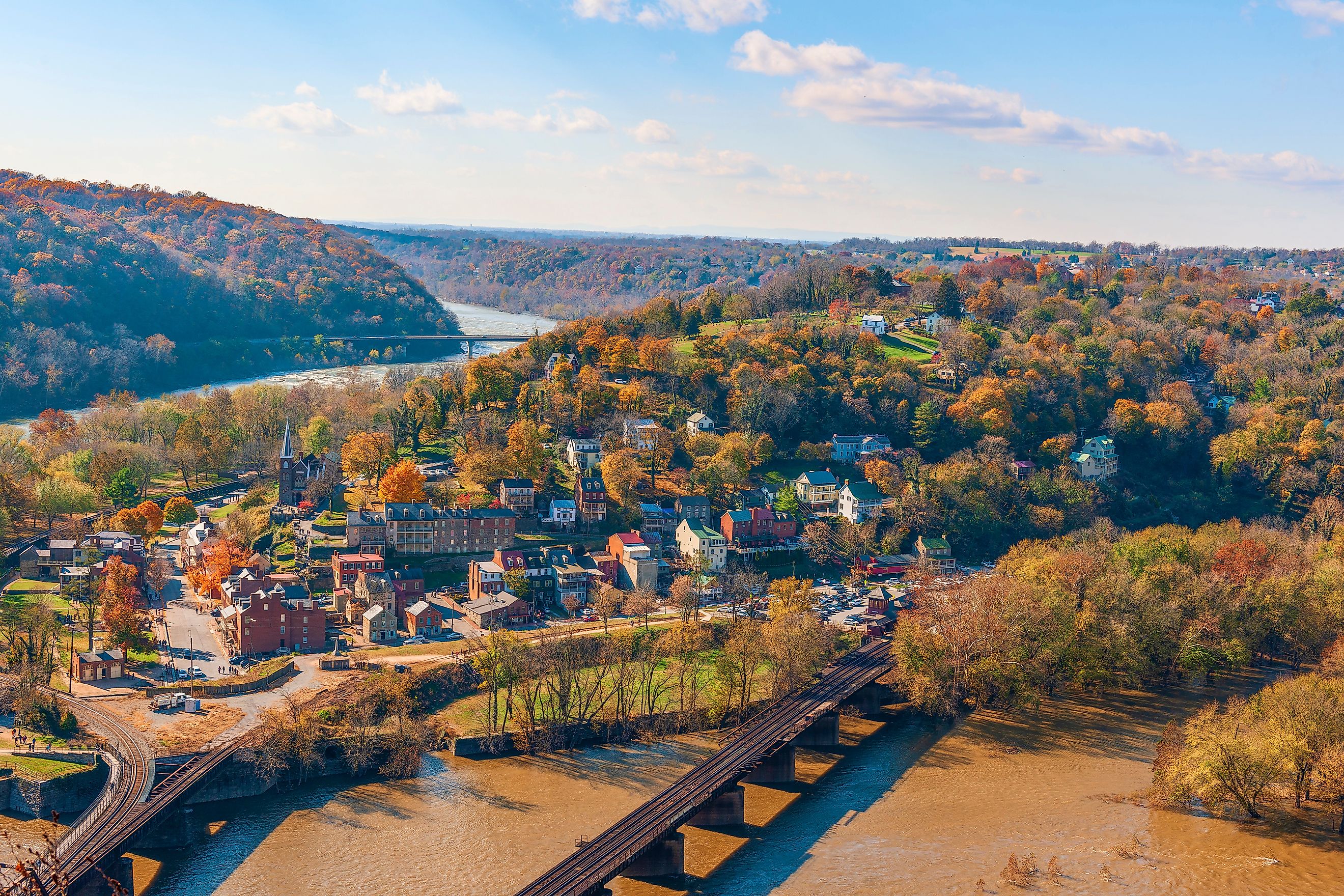 Harper's Ferry, West Virginia, in fall.