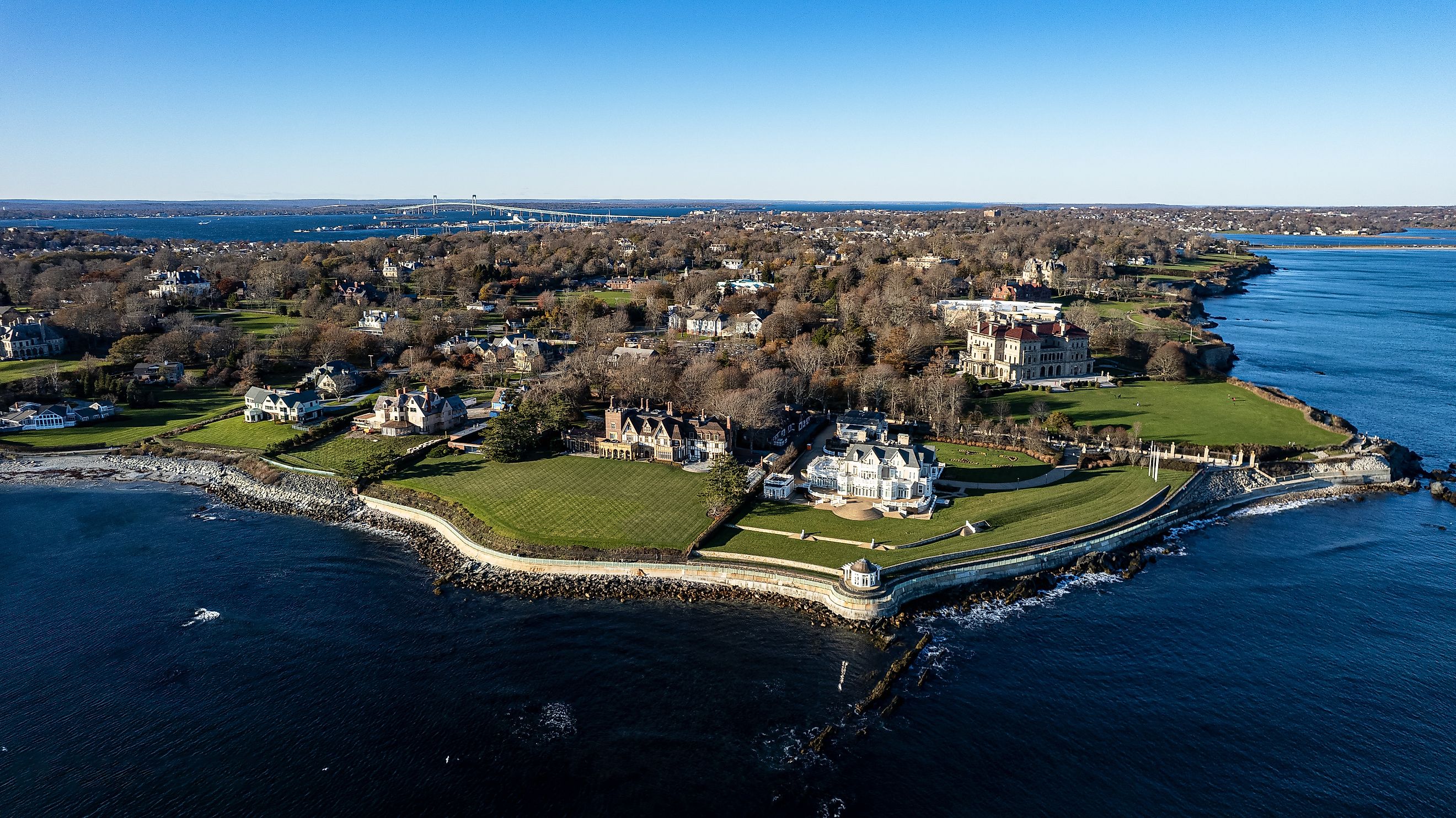 Aerial Photo of Rhode Island's Coastline