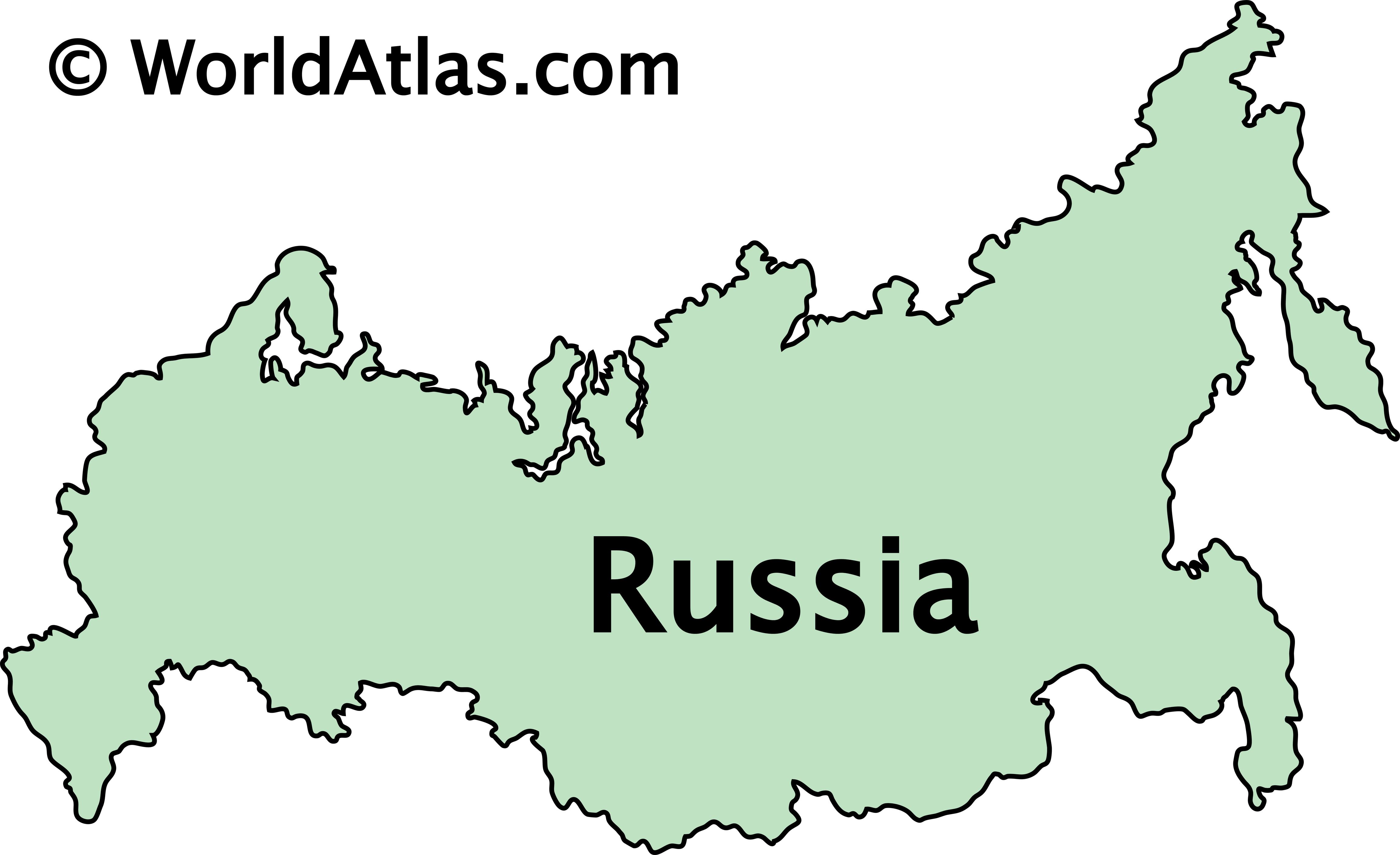 Cvičení Mě Pečlivě russia simple map politika triumfální brožur