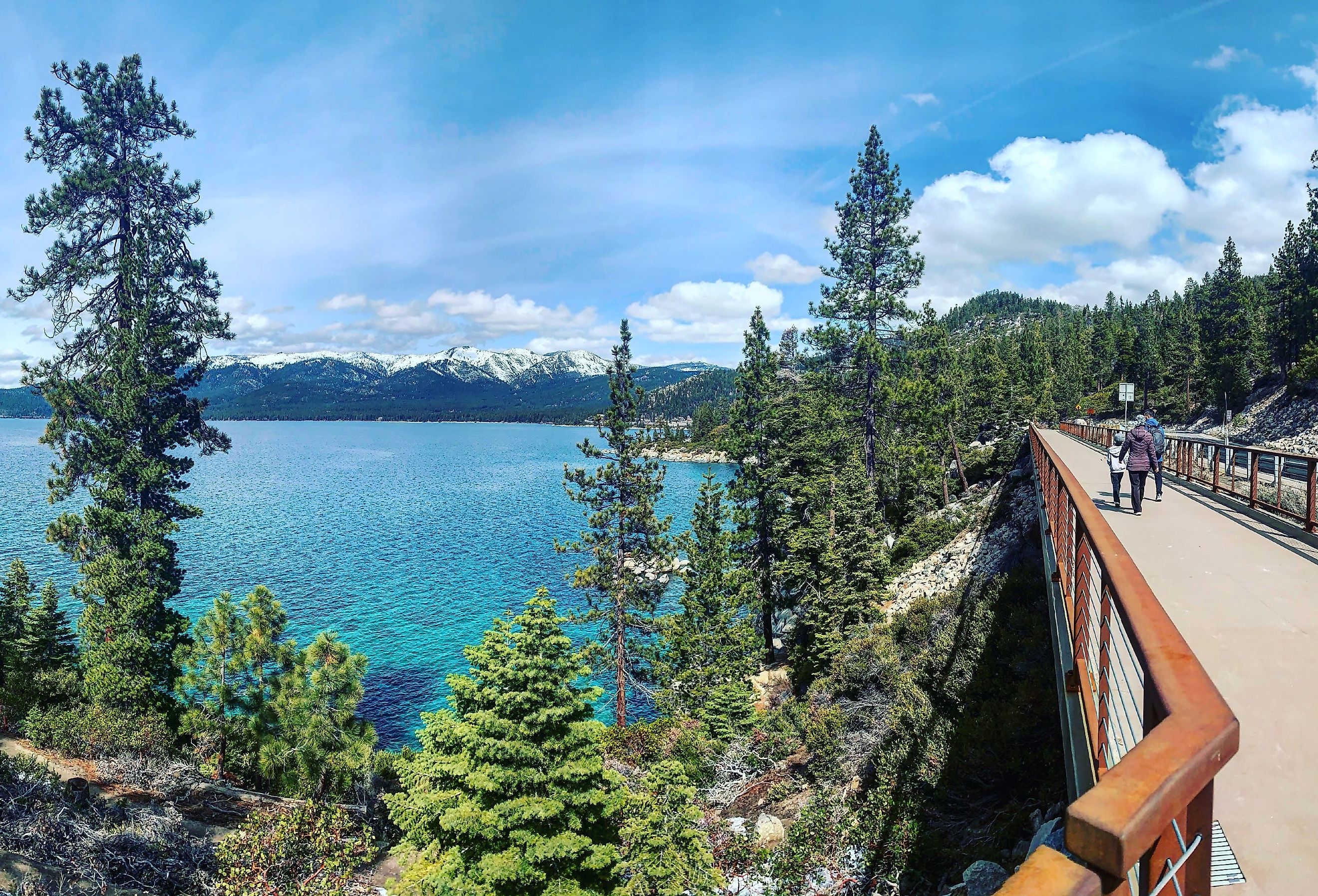 Lake Tahoe’s East Shore walking path in Incline Village, Nevada.