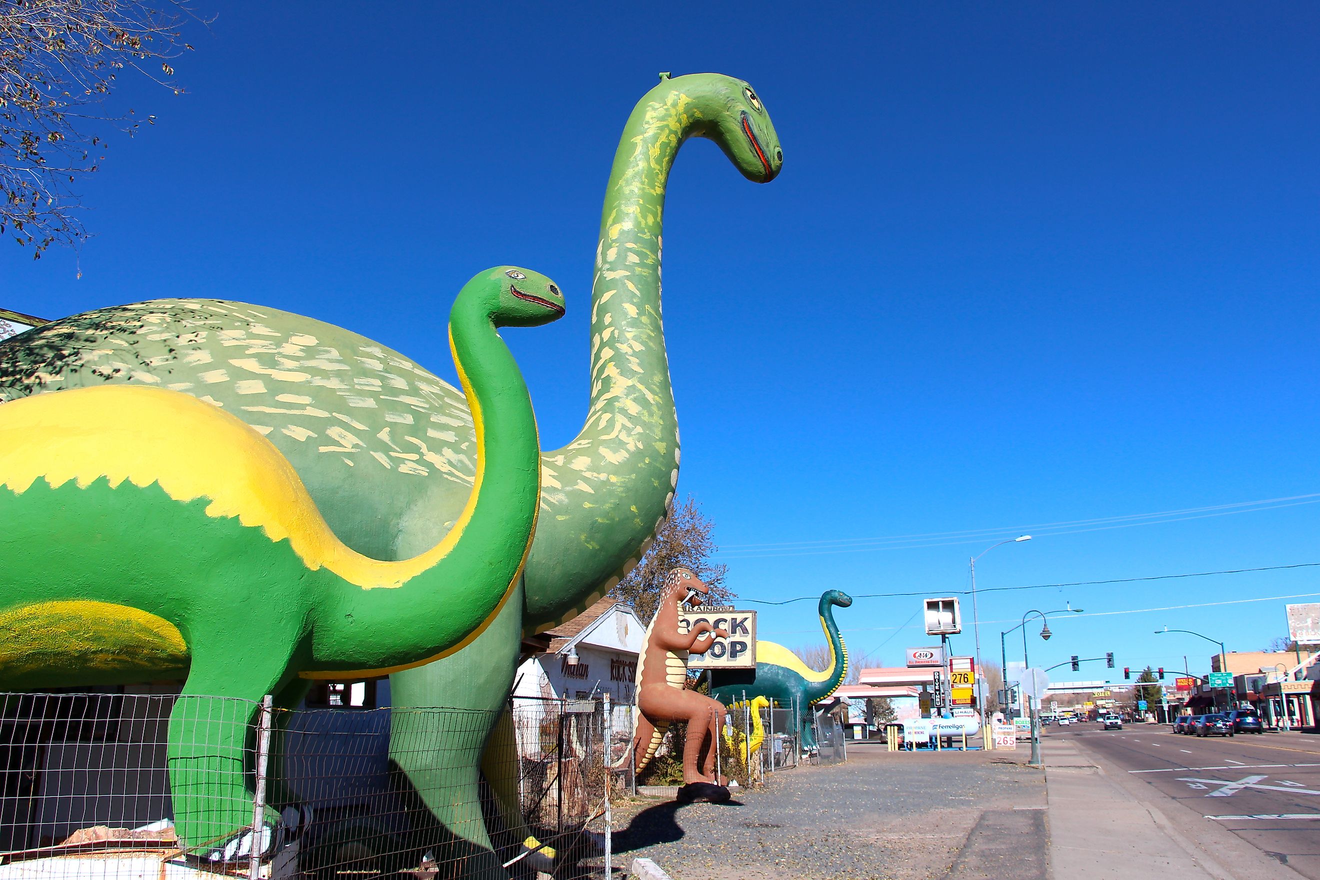 Dinosaur Gift Shop in Holbrook, Arizona. Editorial credit: DCA88 / Shutterstock.com.