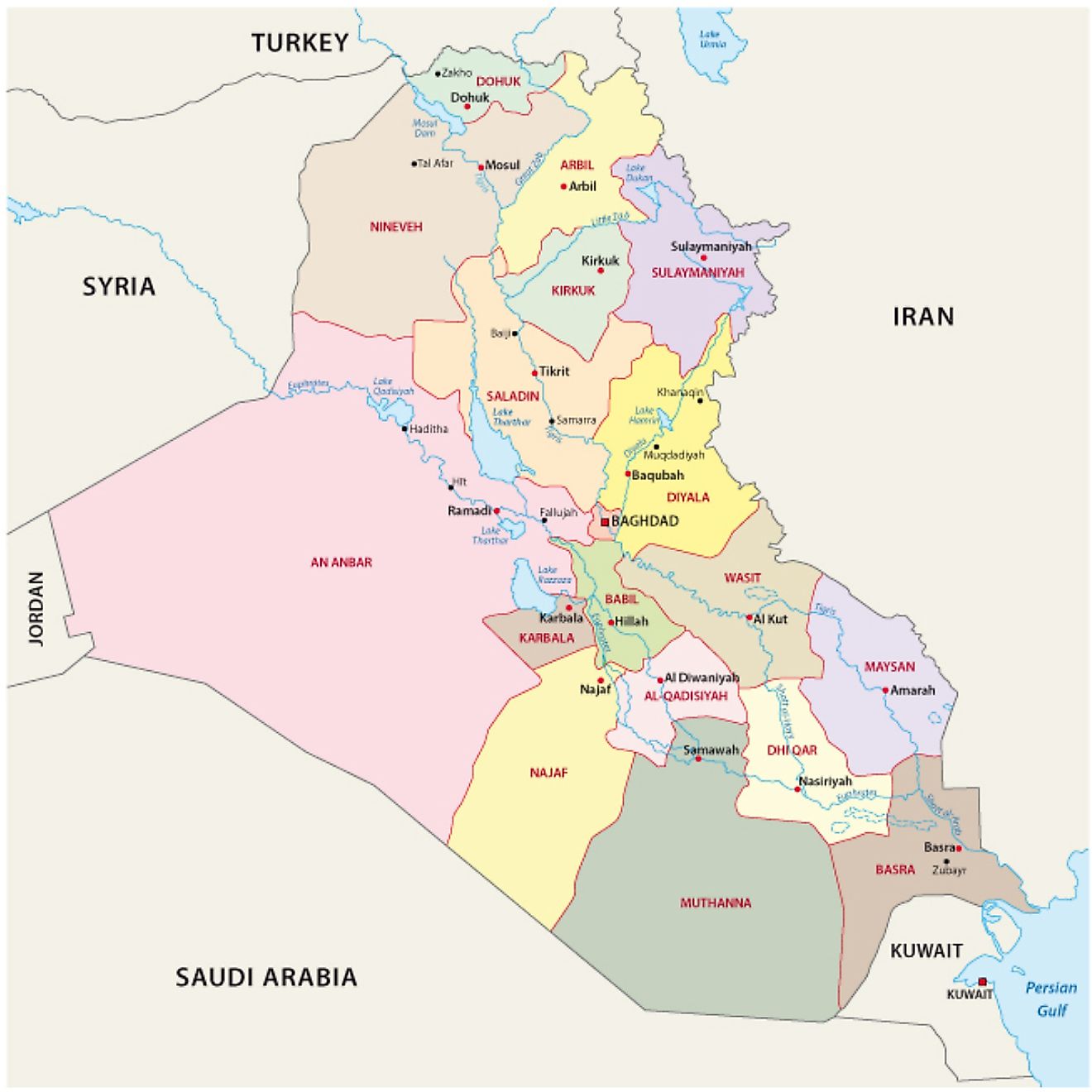 Iraq Maps & Facts - World Atlas