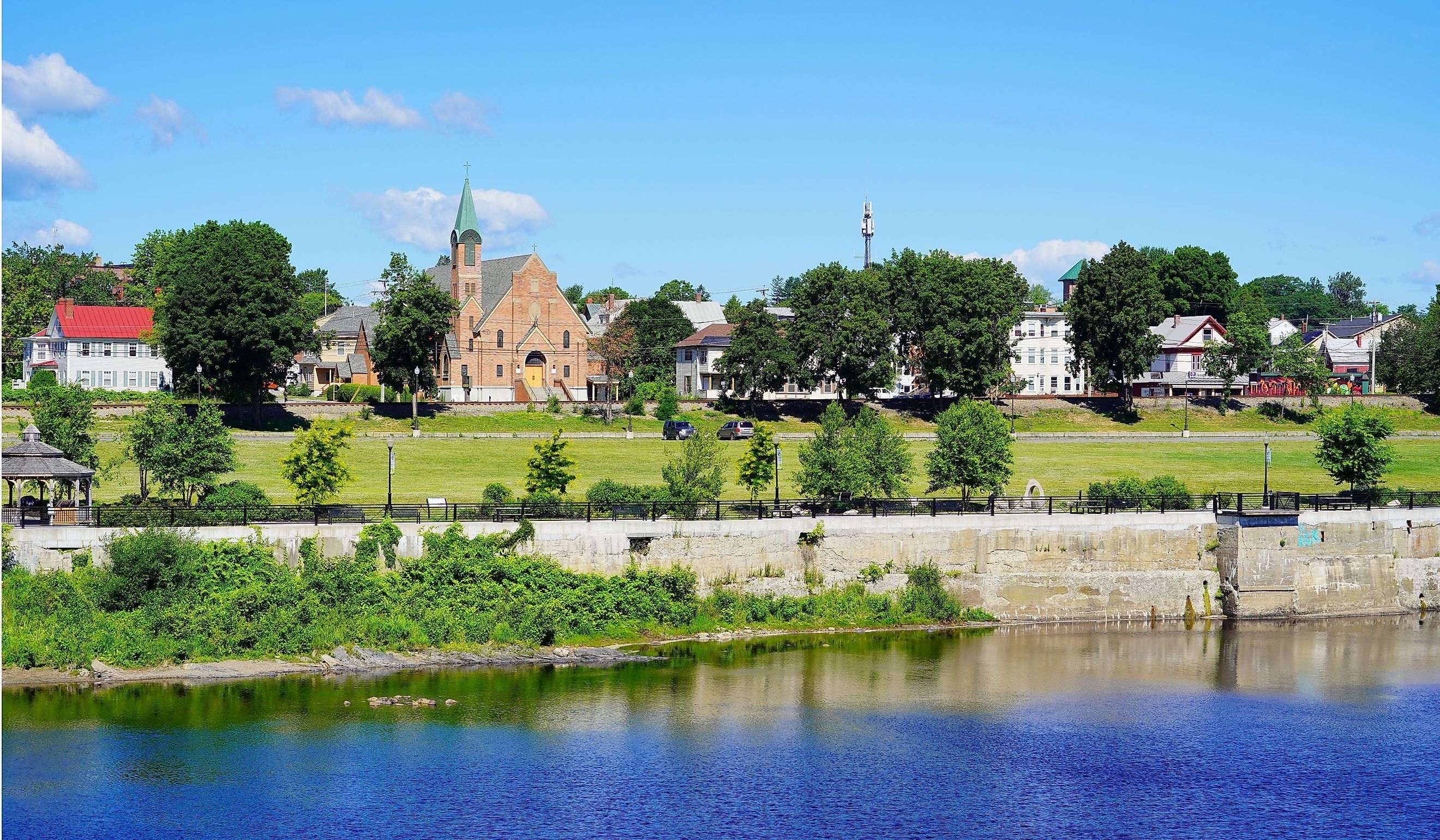 Waterville downtown landscape in Maine State. Editorial credit: Feng Cheng / Shutterstock.com