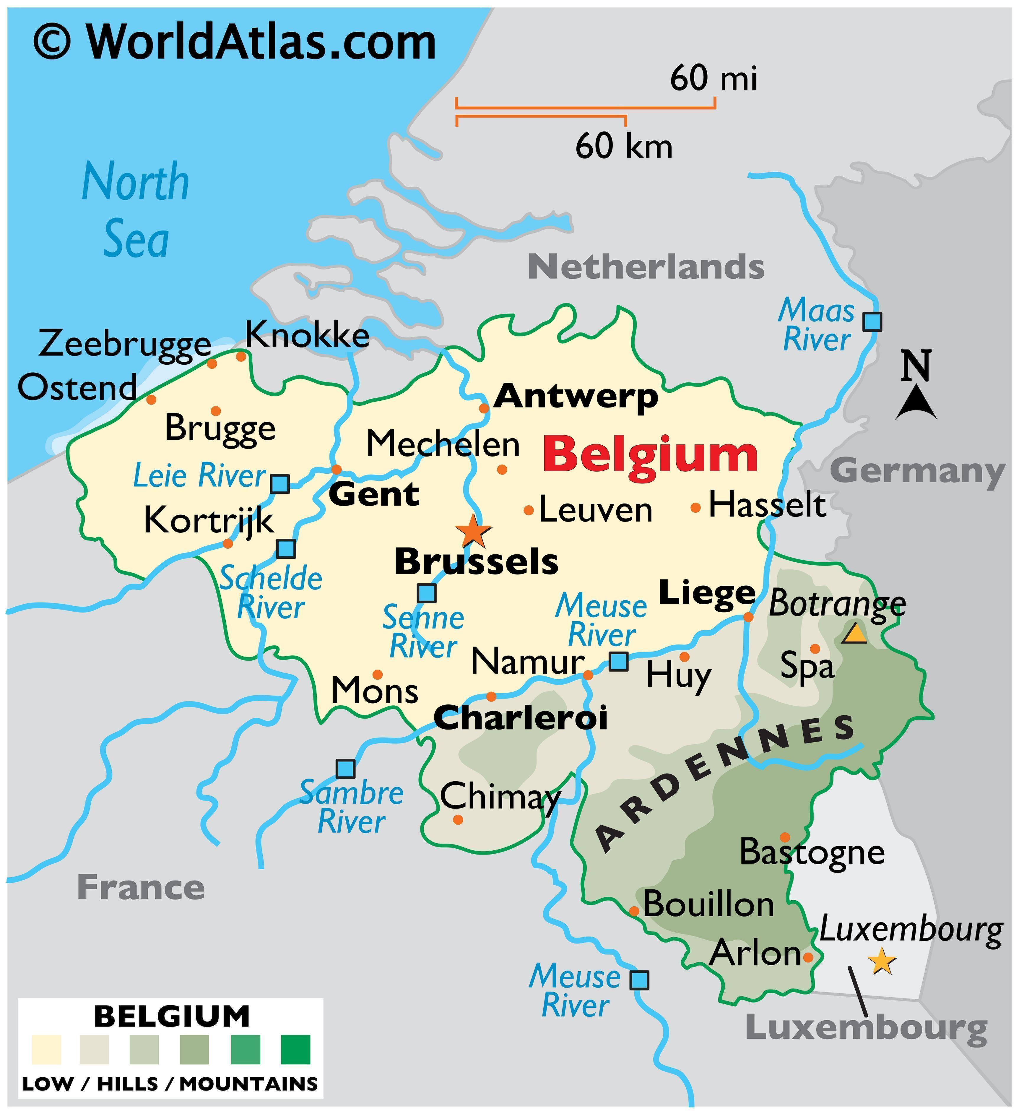 belgium maps facts world atlas
