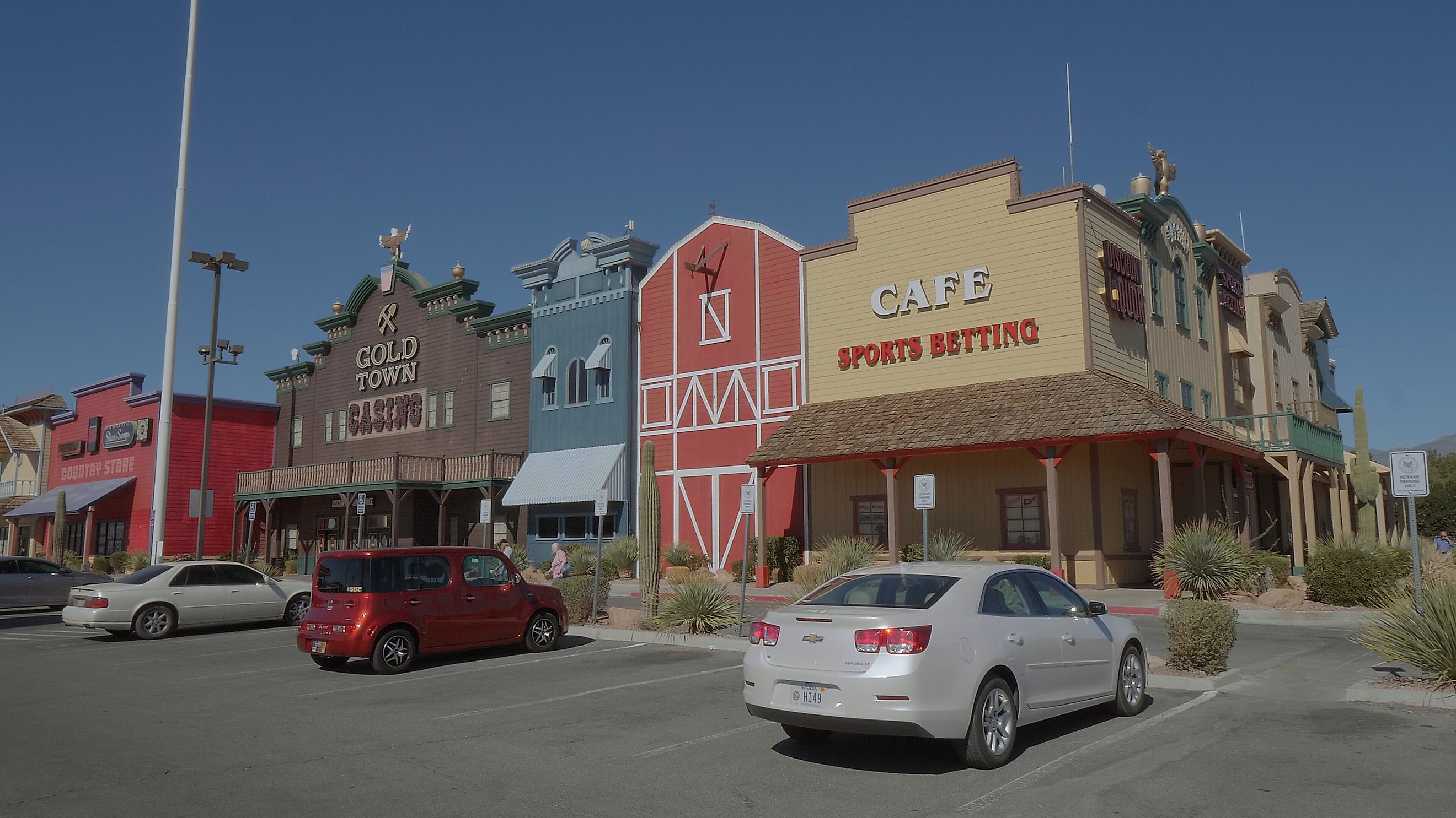 Rustic businesses in Pahrump, Nevada. Editorial credit: 4kclips / Shutterstock.com