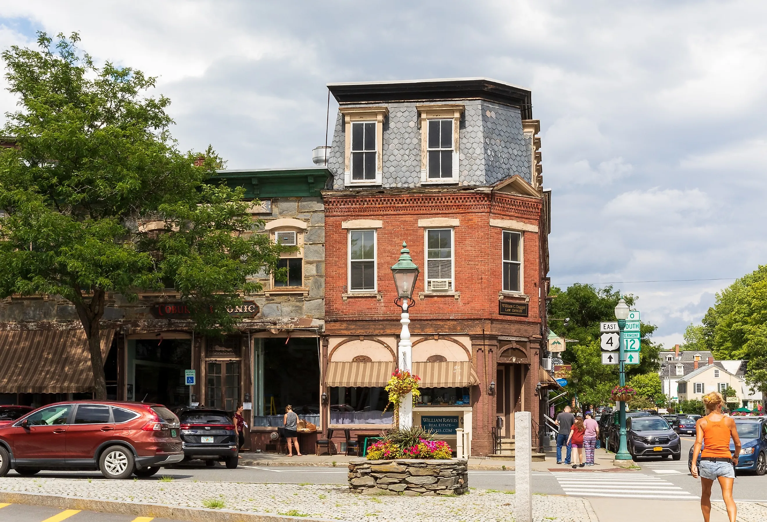 Downtown Woodstock, Vermont. Image credit hw22 via Shutterstock