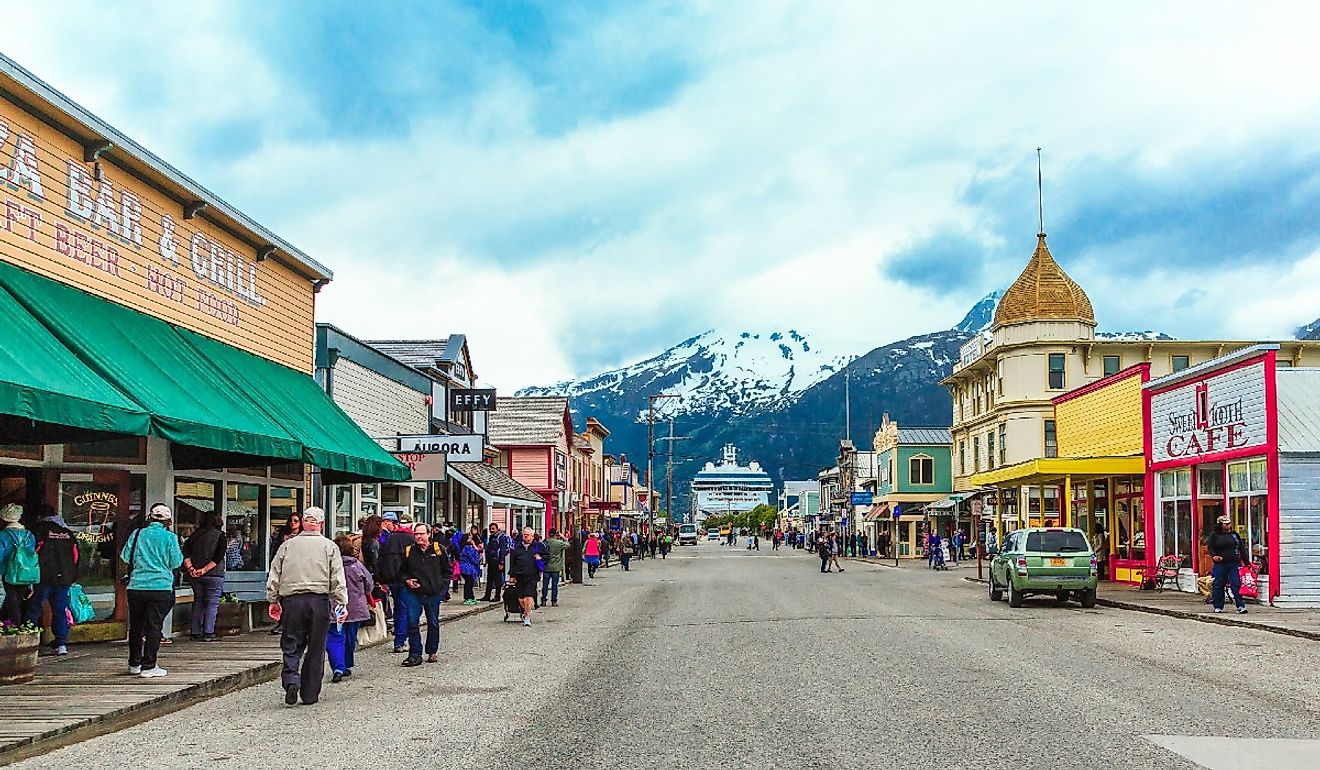 Downtown Skagway, Alaska. Image credit Darryl Brooks via Shutterstock