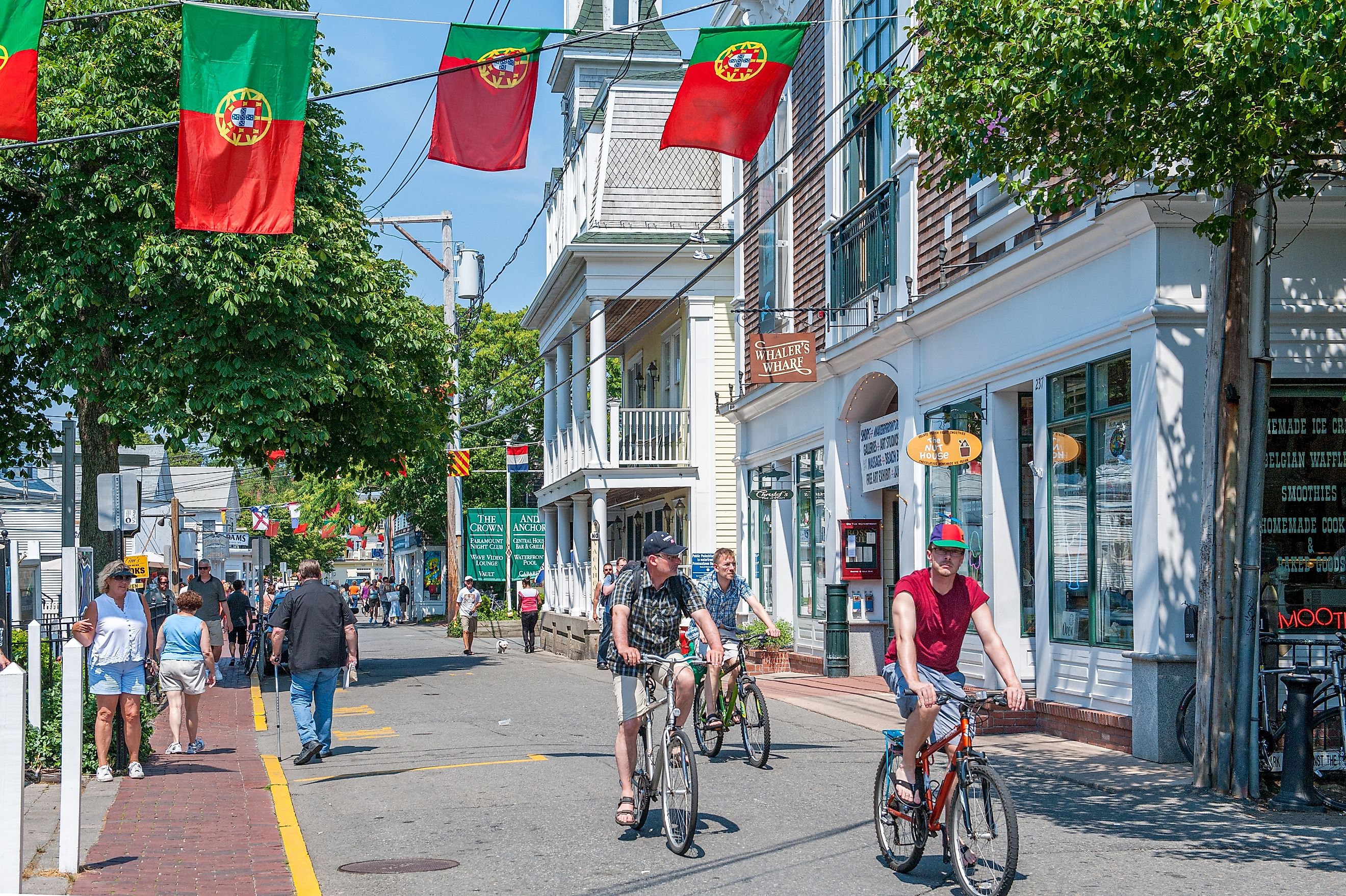 Main Street in Provincetown, Massachusetts. Editorial credit: Rolf_52 / Shutterstock.com.