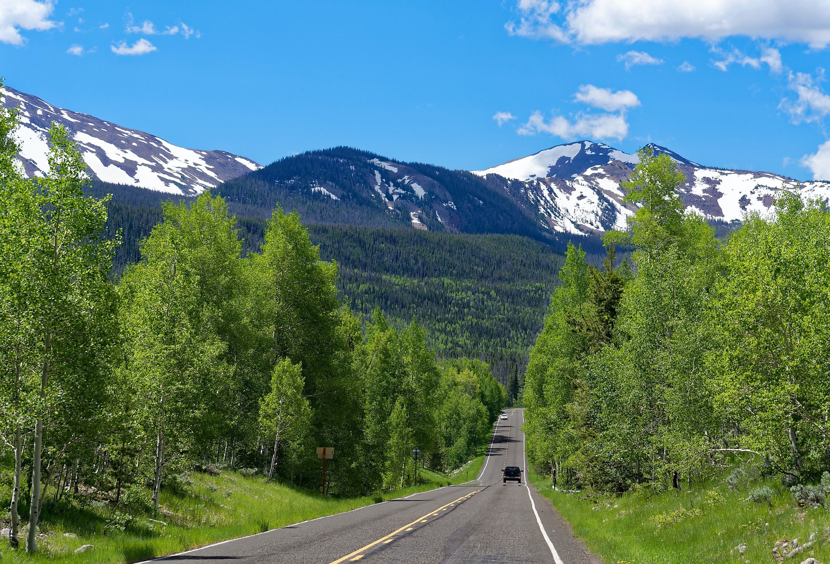 Mirror Lake Scenic Byway between Evanston, Wyoming and Kamas, Utah.