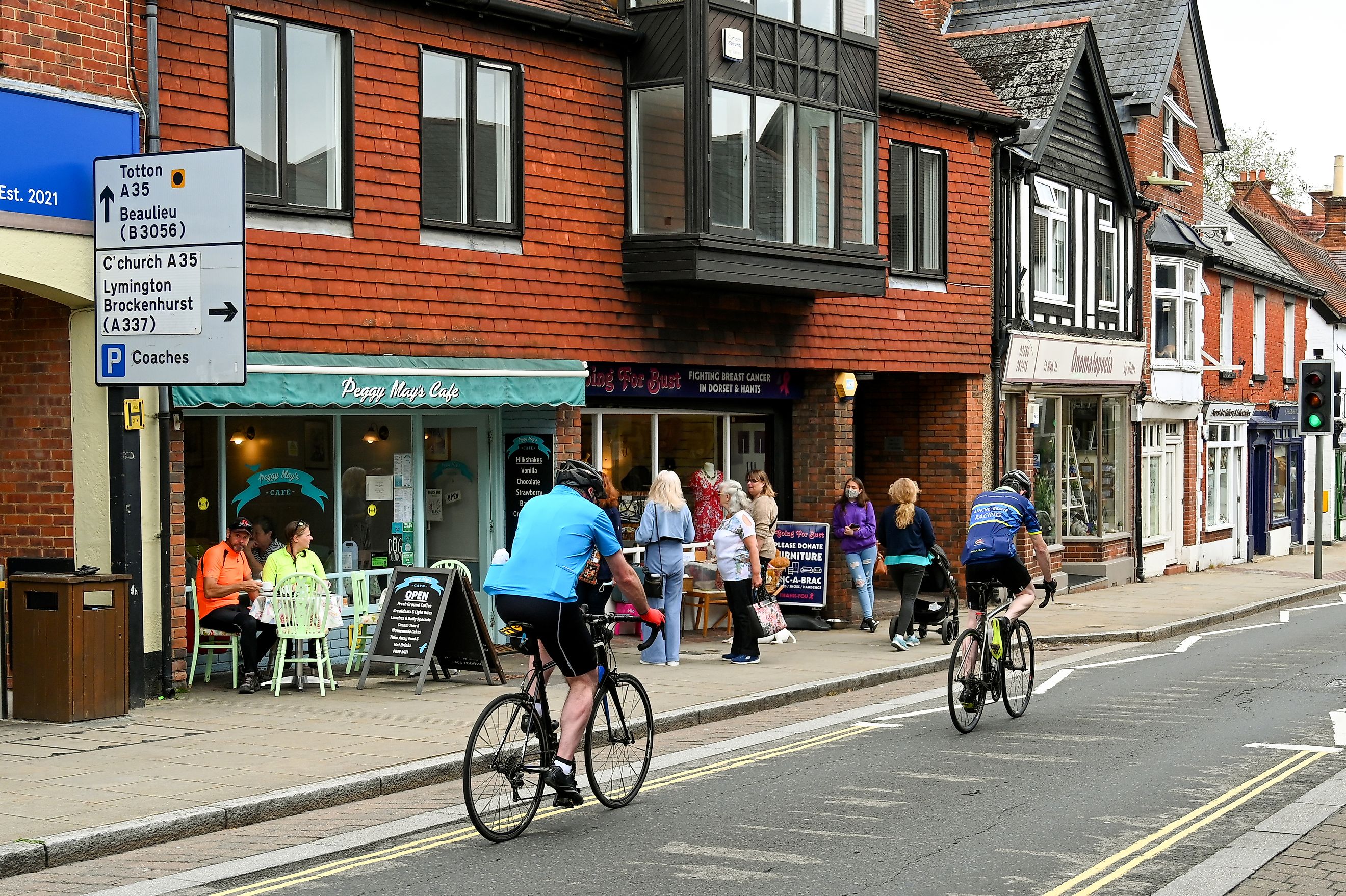 A bike-friendly town in New Hampshire. Editorial credit: Ceri Breeze / Shutterstock.com.