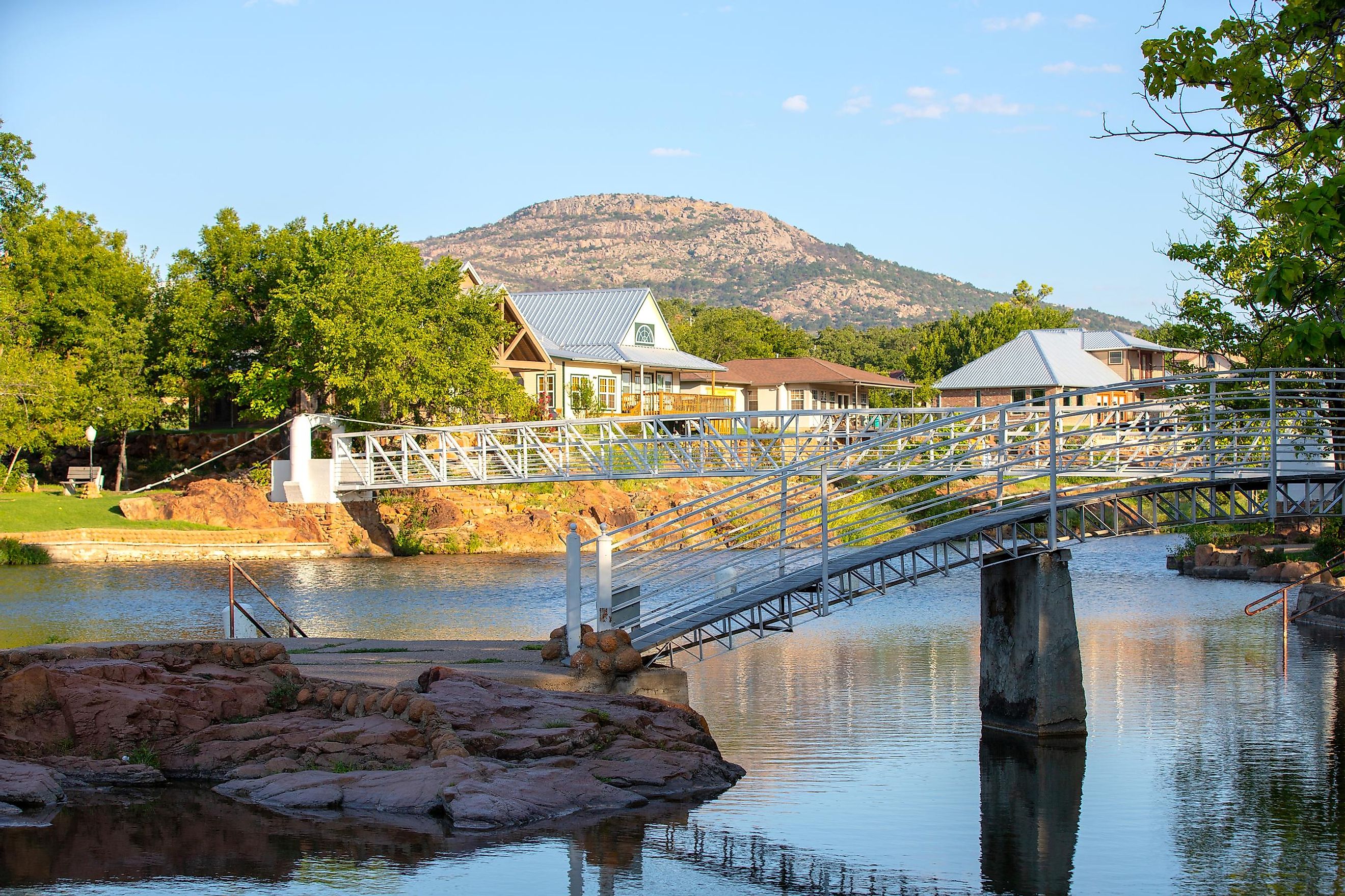 Bridge in Medicine Park, Oklahoma. 