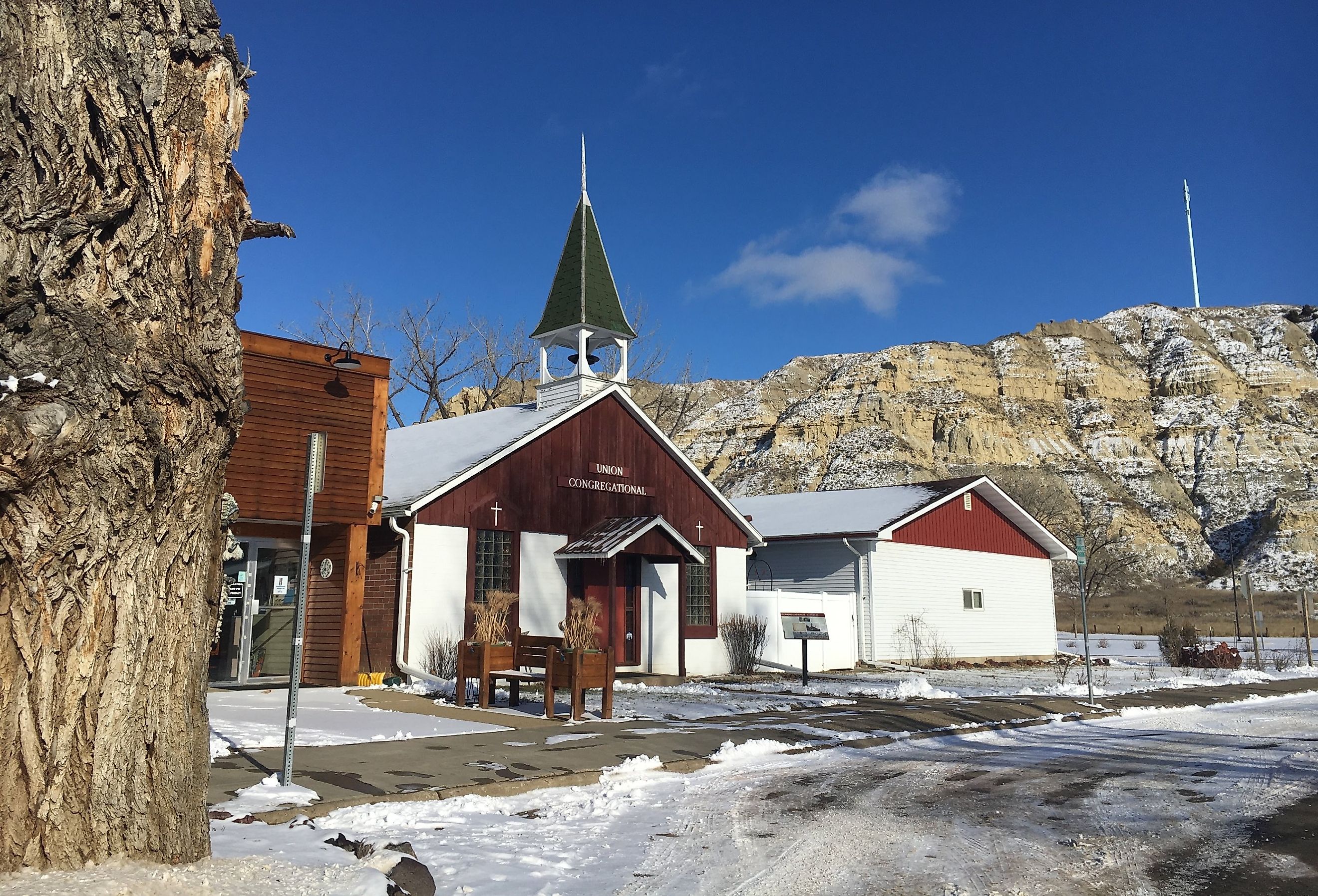 Winter in Medora, North Dakota.