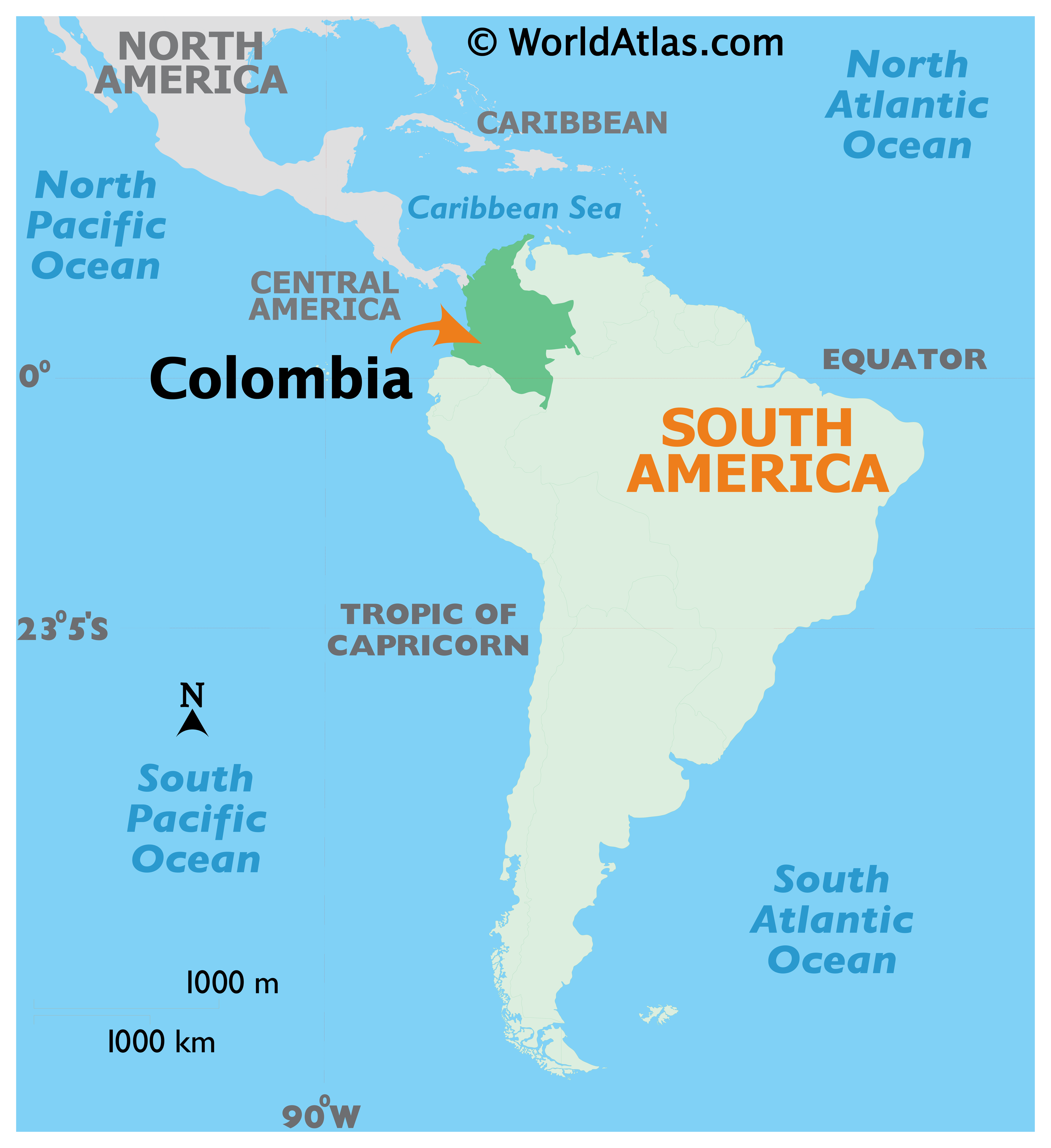 columbia physical map