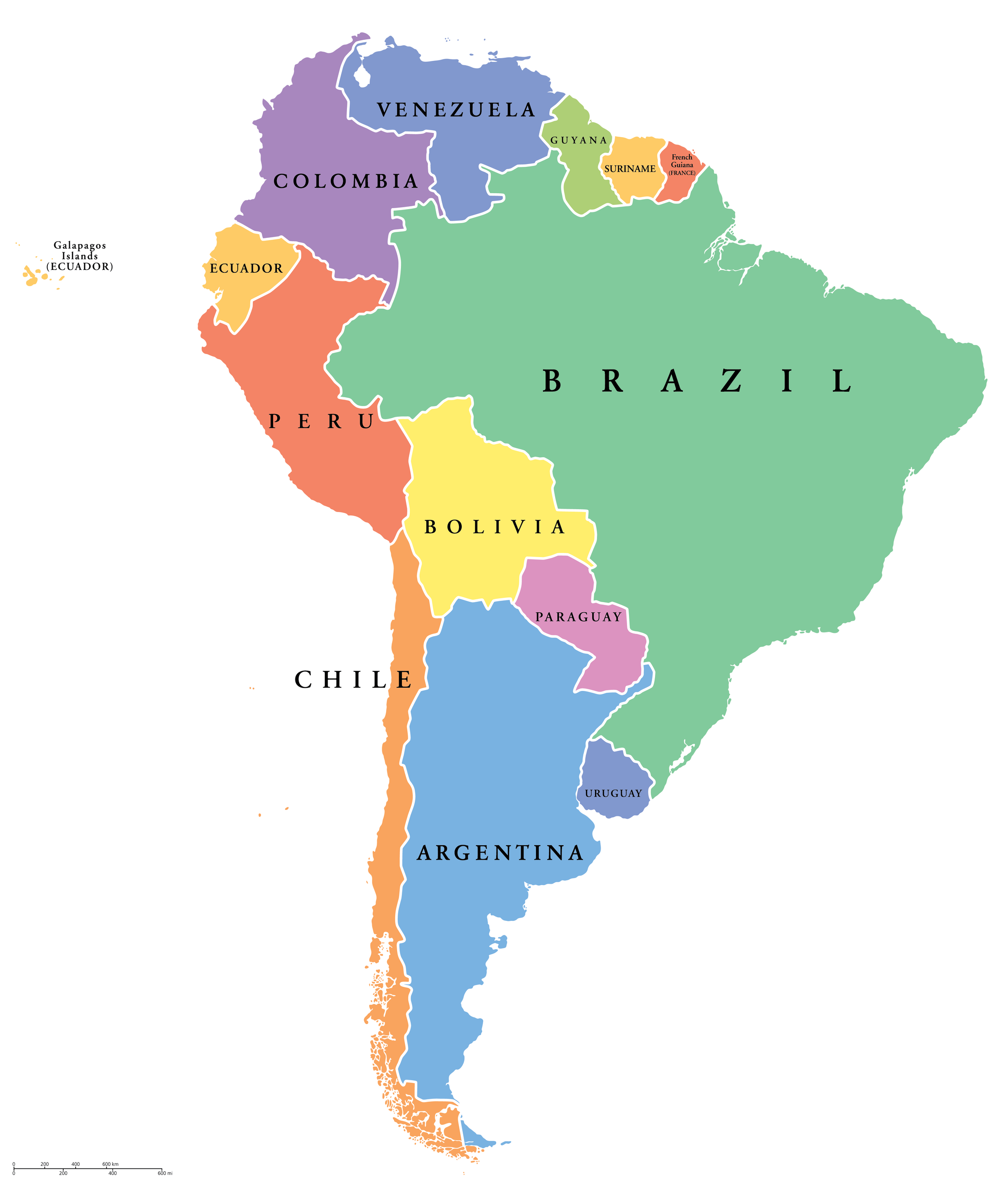 How Many Countries Are In South America? - WorldAtlas