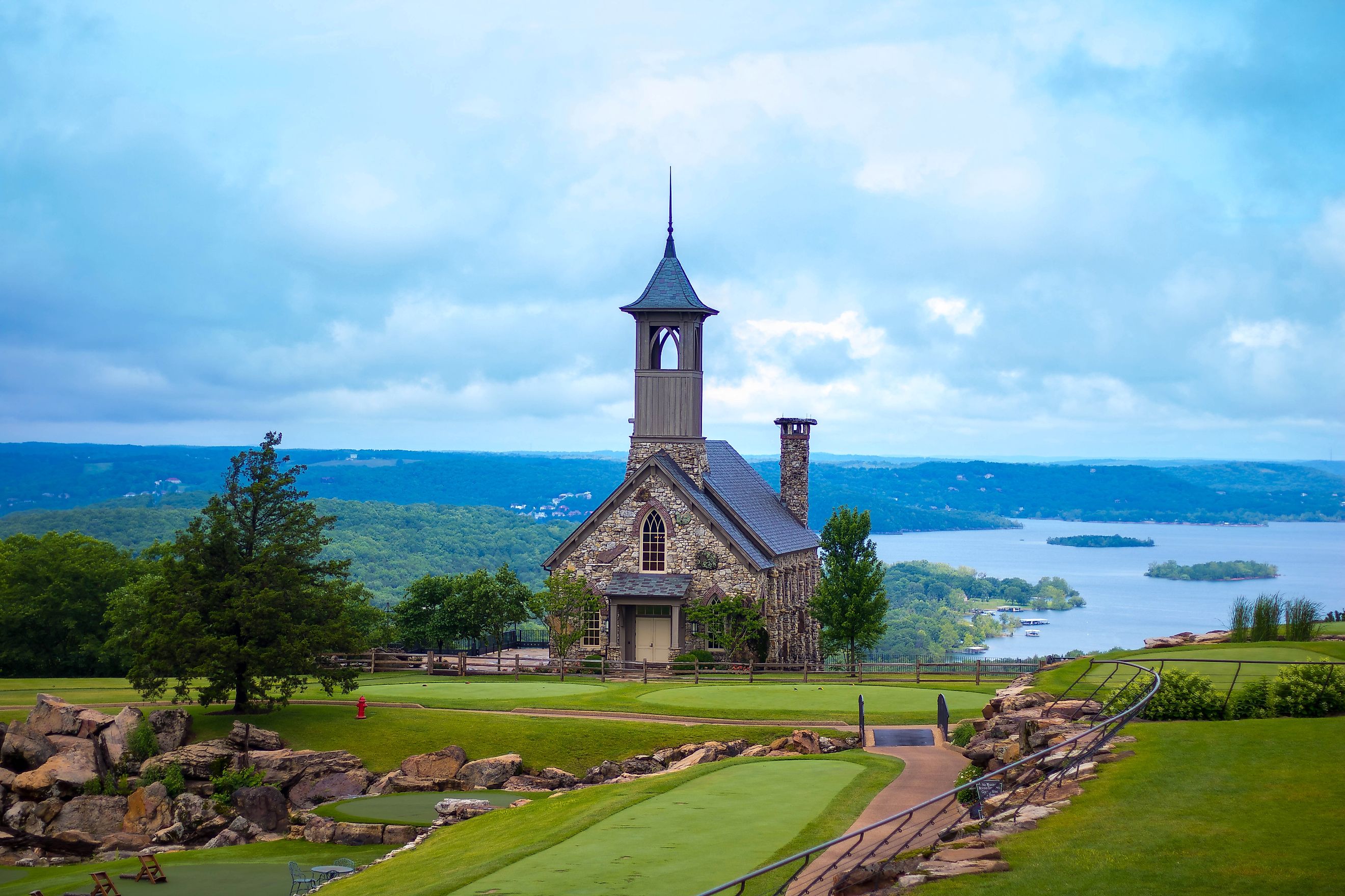 Church at top of the rock in Branson, Missouri