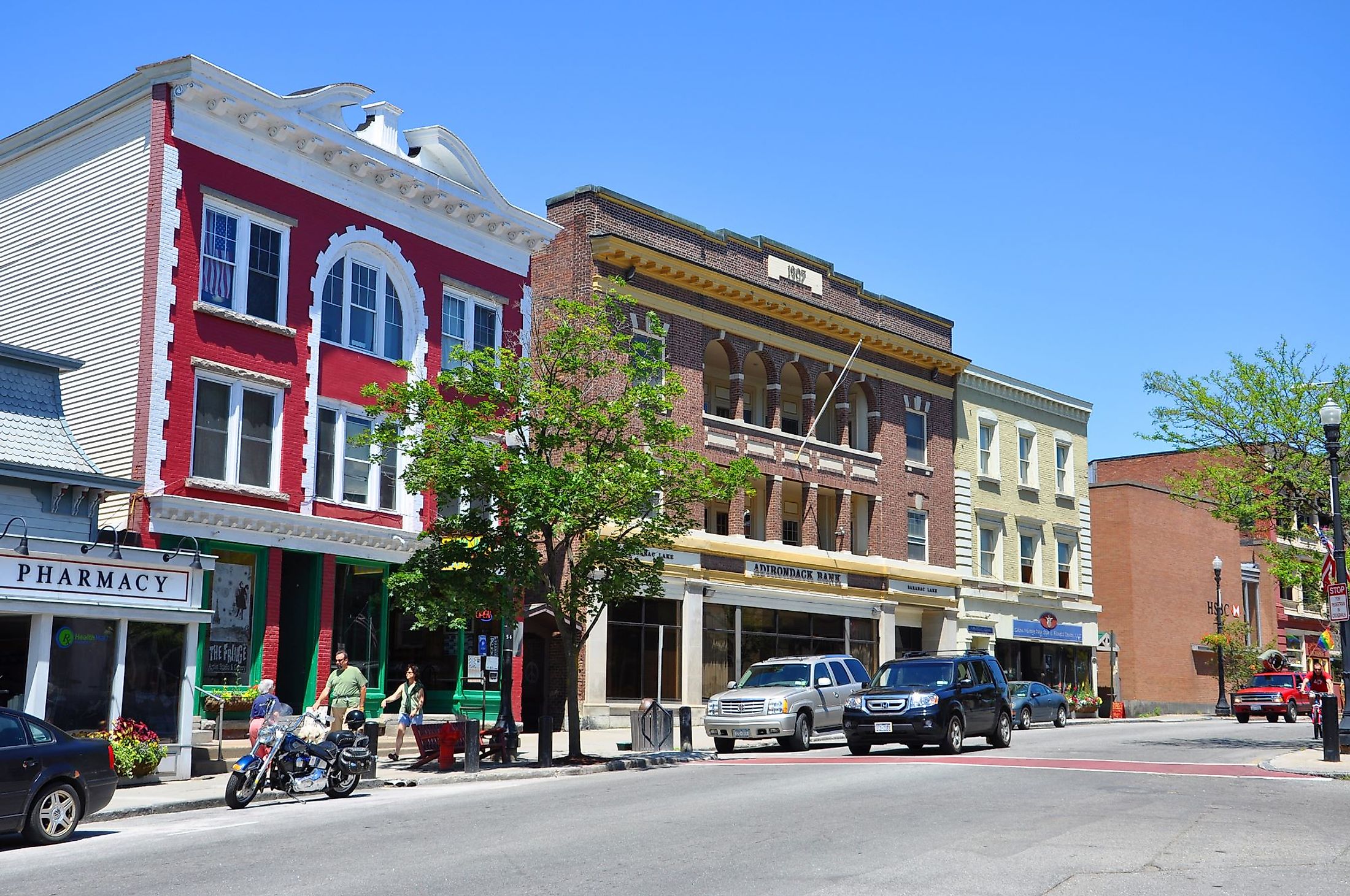 Main Street in Saranac Lake, New York. Editorial credit: Wangkun Jia / Shutterstock.com