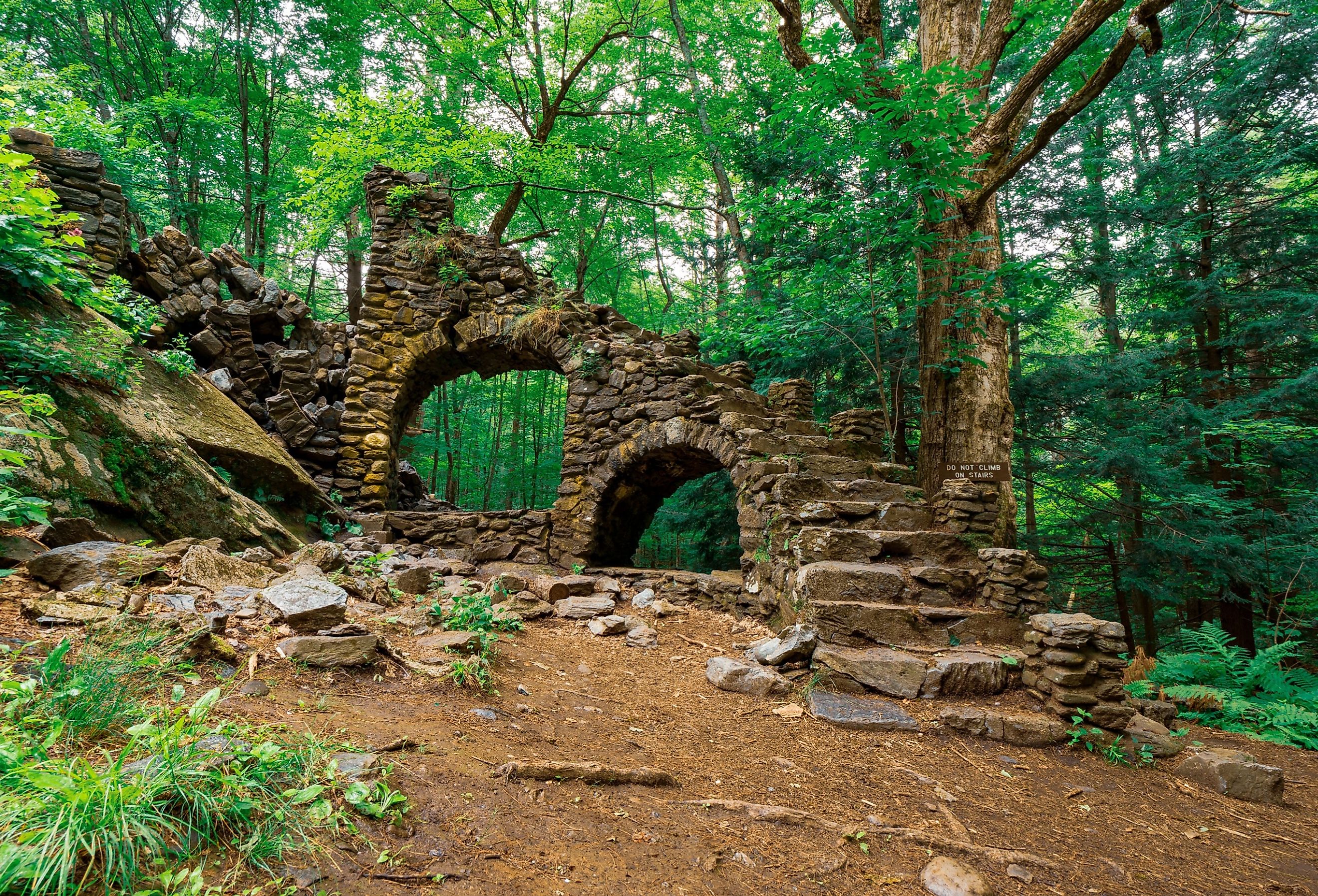 Madame Sherri Forest Castle Collapsed Archway. Image credit Three Ring Creations LLC via Shutterstock.