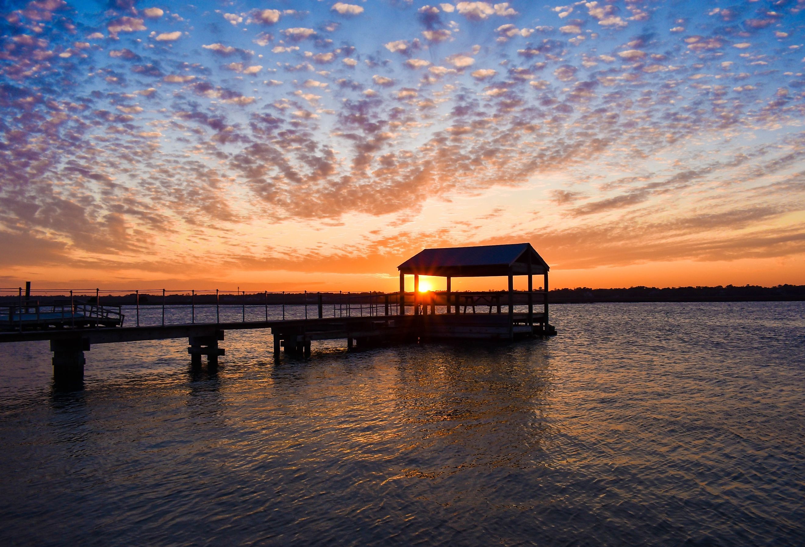 Beautiful sunset over Murrells Inlet, SC