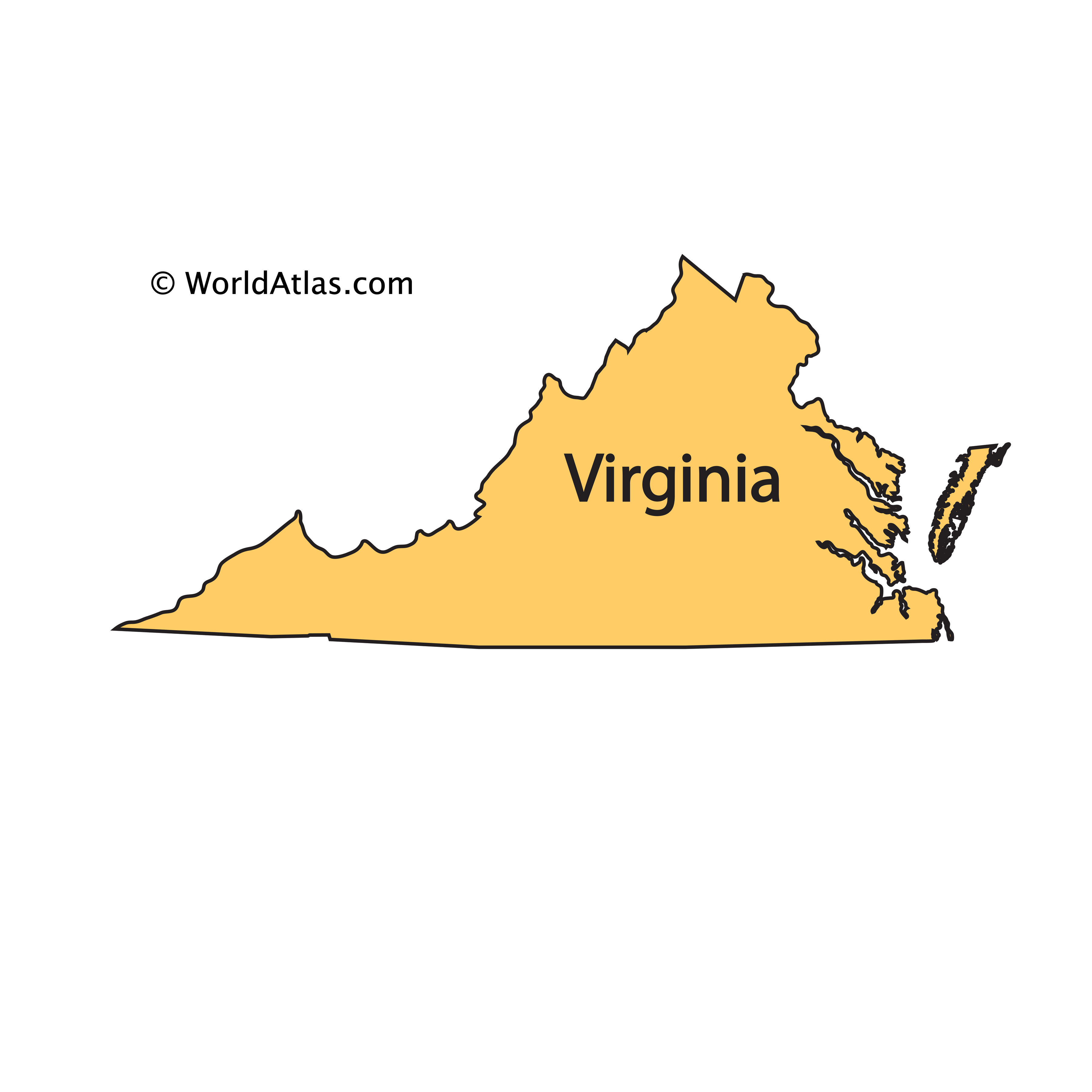 Virginia Maps & Facts - World Atlas