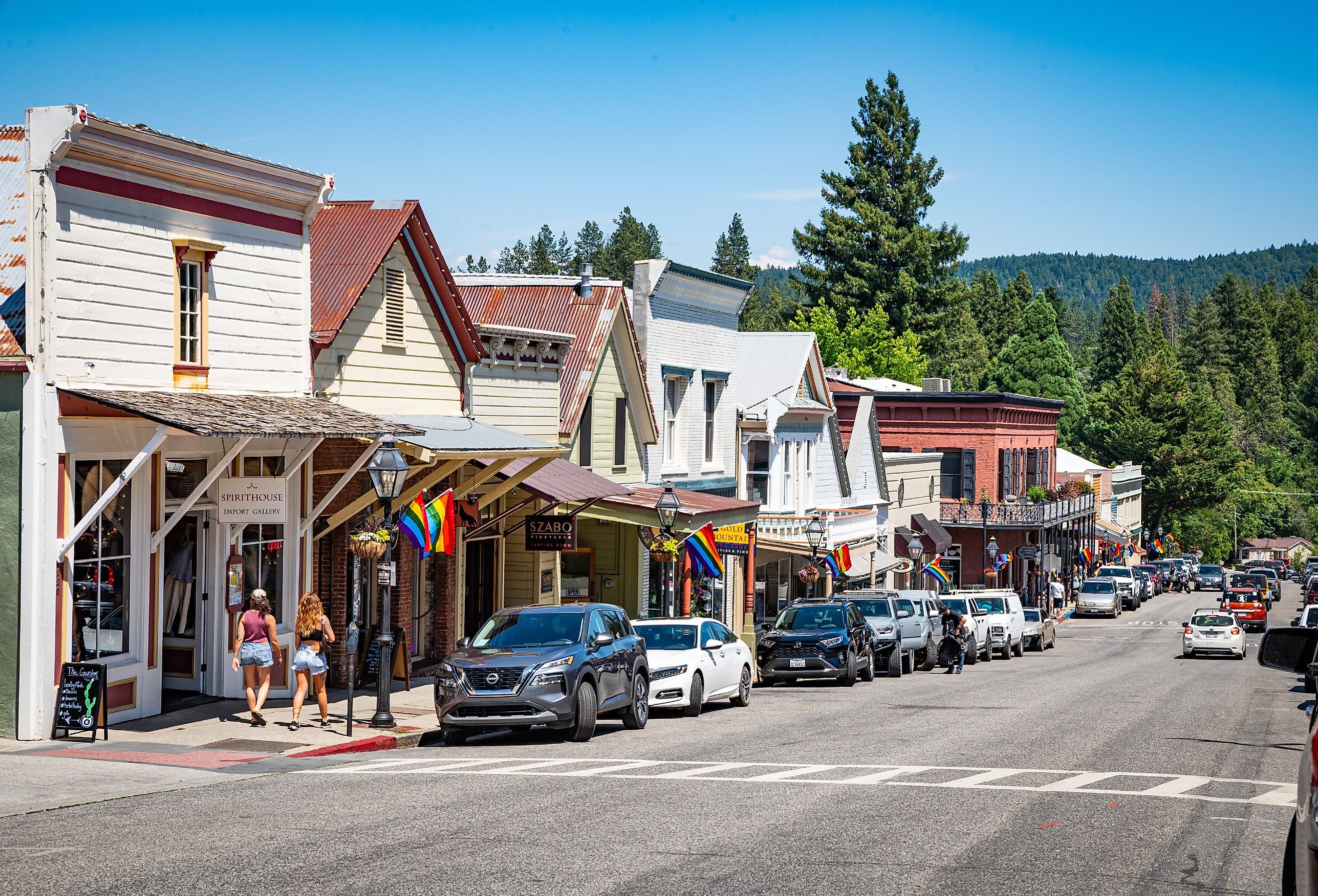 Broad Street in Nevada City, California. Image credit Chris Allan via Shutterstock