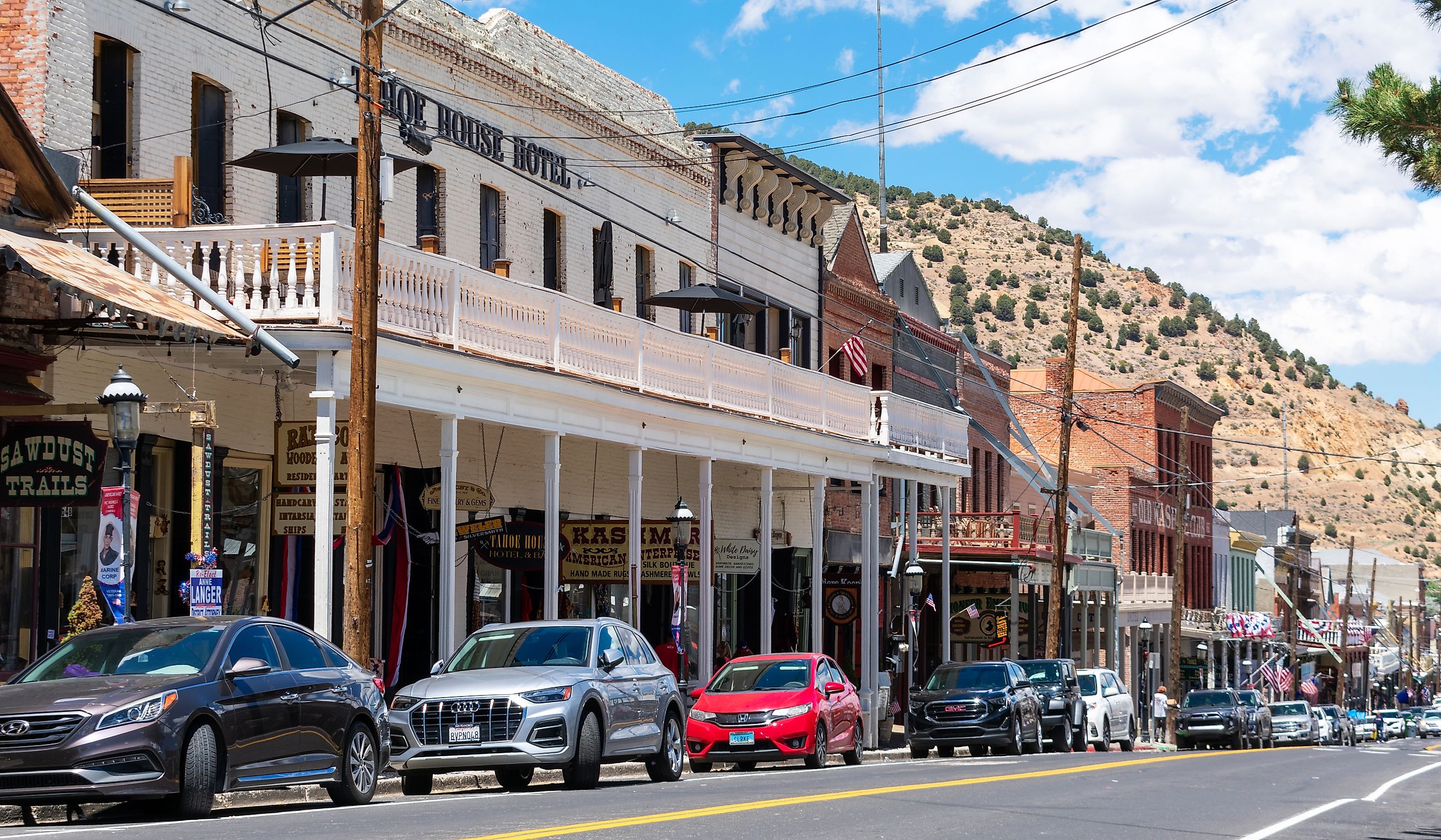 Victorian buildings along Main Street in Virginia City, Nevada. Image credit Michael Vi via Shutterstock 