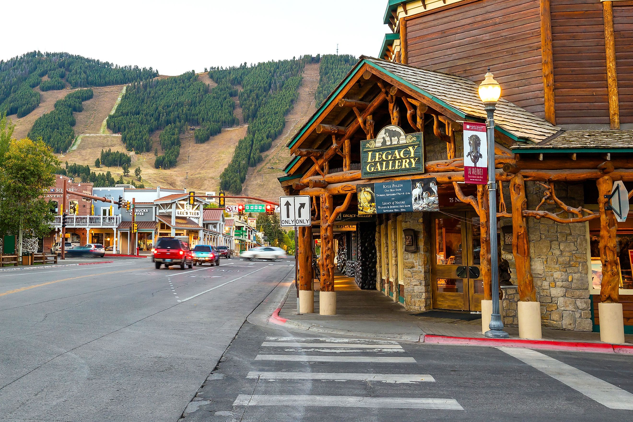 Downtown Jackson, Wyoming. Editorial credit: f11photo / Shutterstock.com.