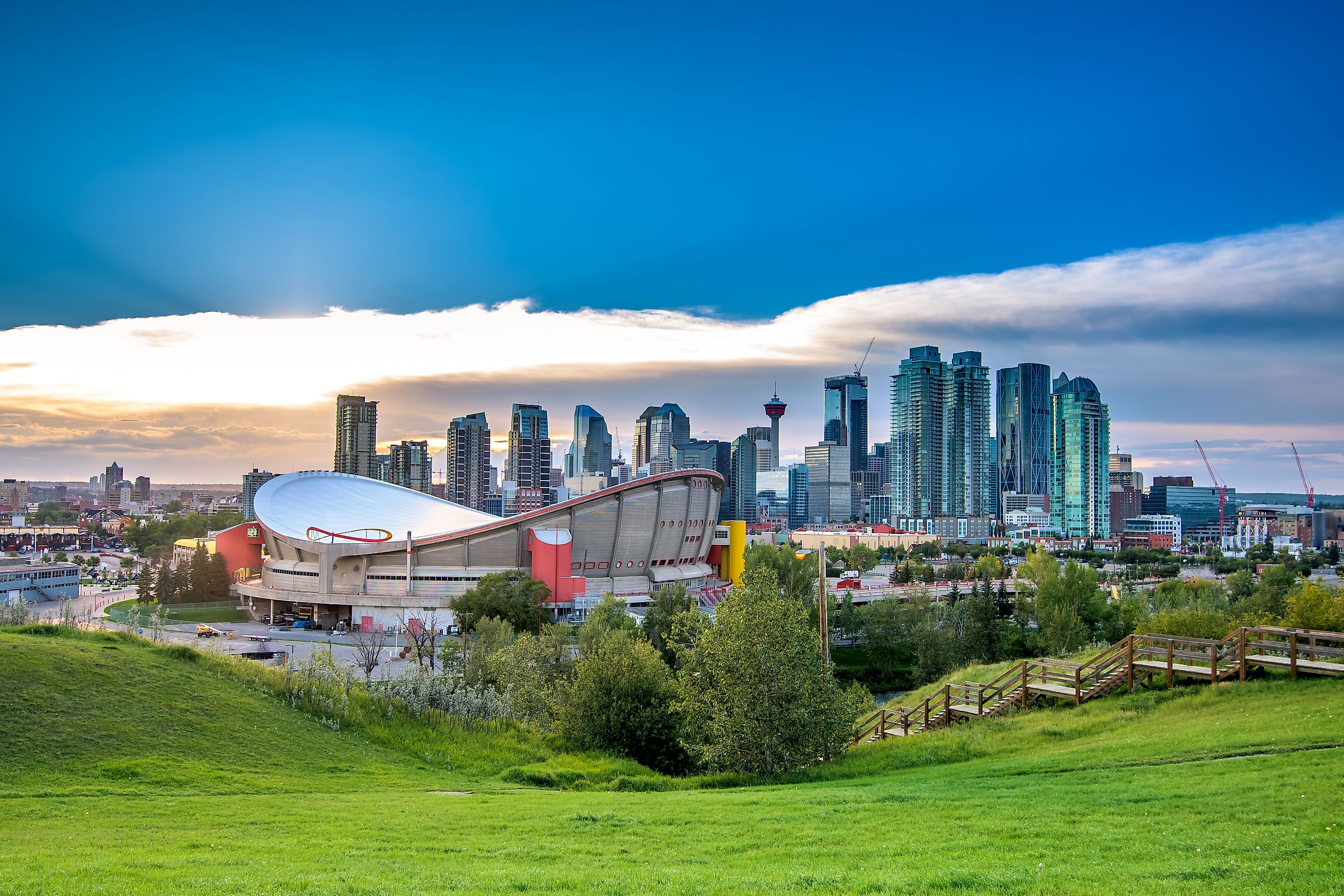 Calgary, Canada, in summer.