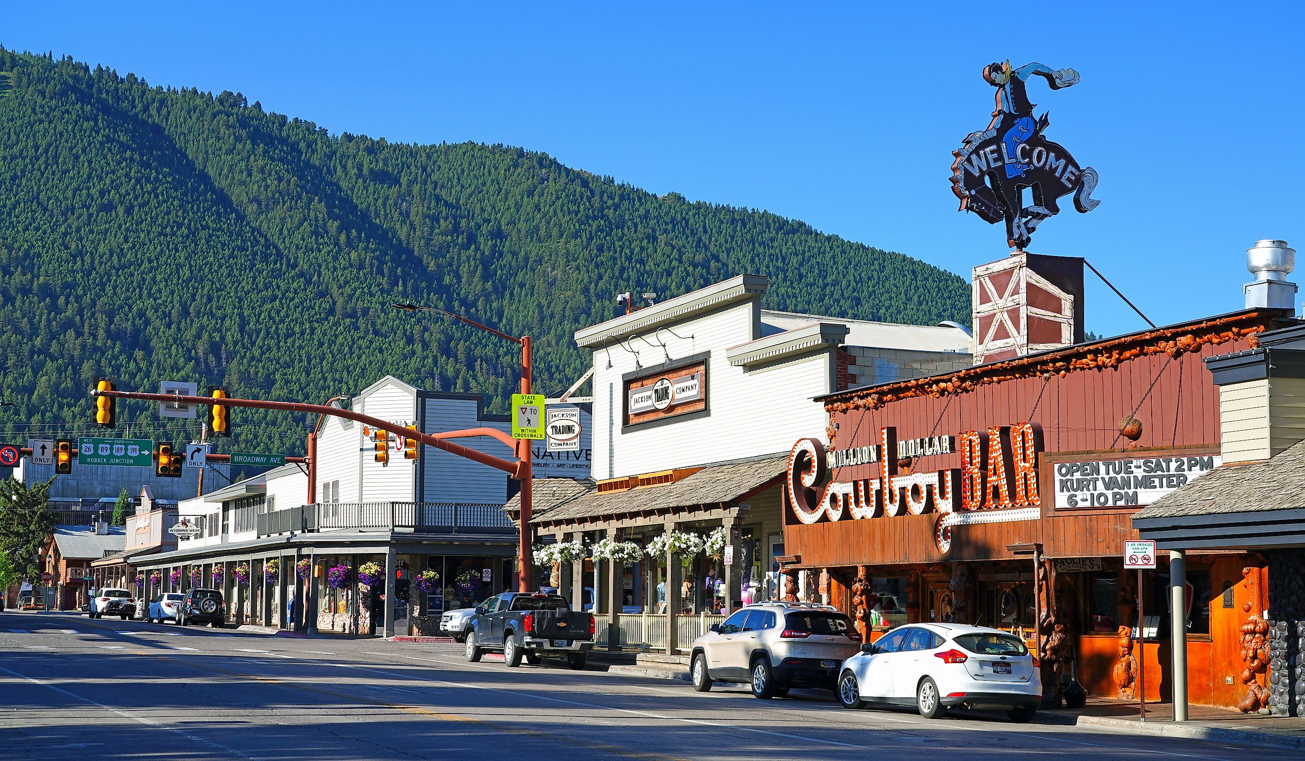 View of the Western town of Jackson Hole, Wyoming, United States. Editorial credit: EQRoy / Shutterstock.com