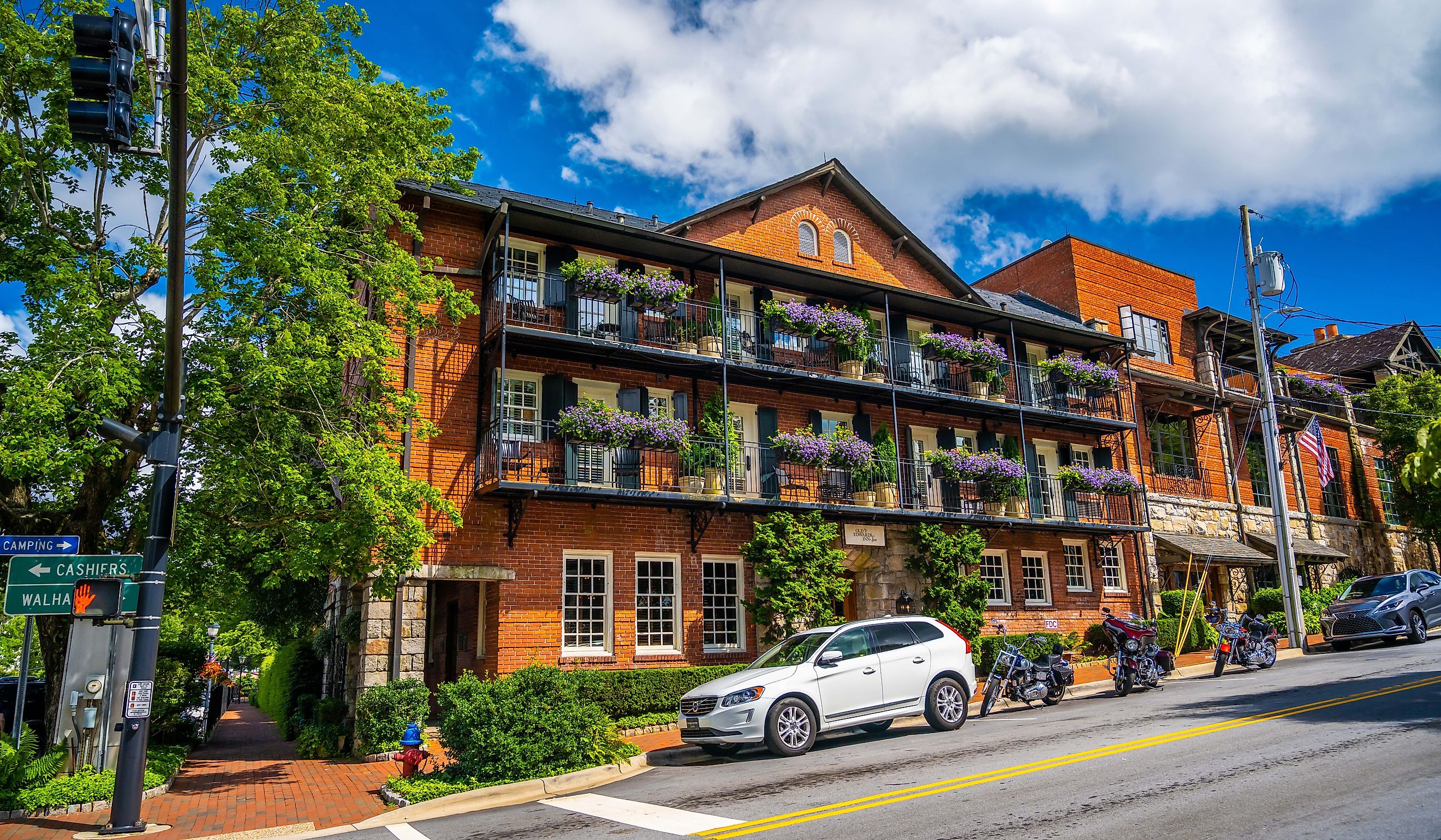 The Old Edwards Inn Spa in Highlands, NC. Editorial credit: Cheri Alguire / Shutterstock.com