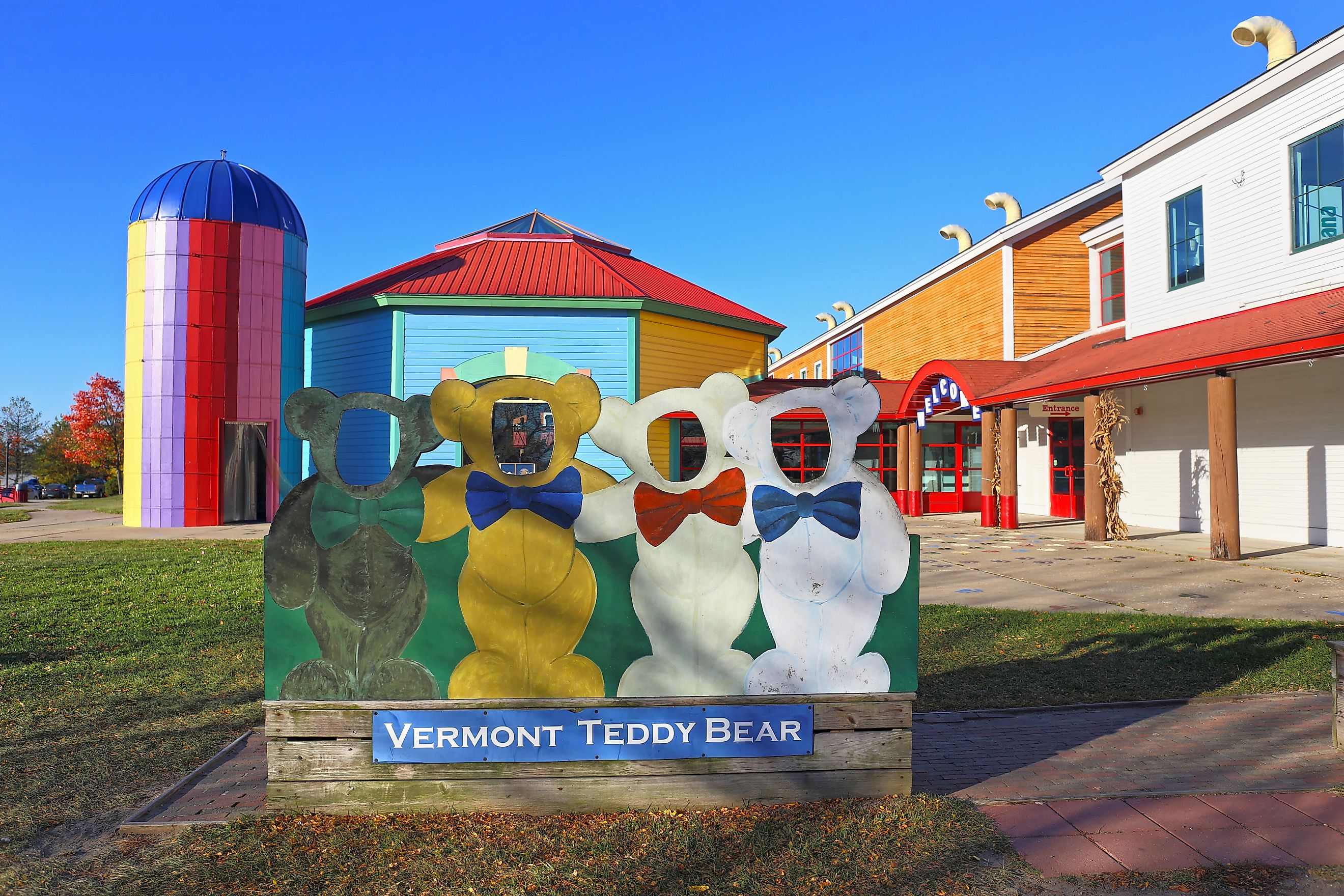 The Vermont Teddy Bear Factory in Shelburne, Vermont. Editorial credit: Alexander Sviridov / Shutterstock.com