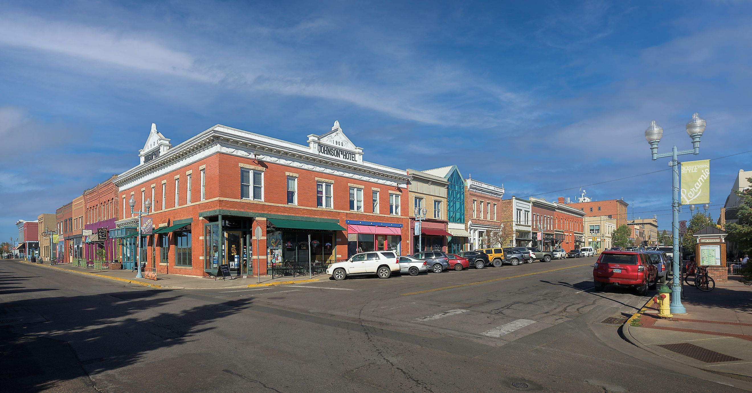 View of downtown Laramie in Wyoming. Editorial credit: Nagel Photography / Shutterstock.com