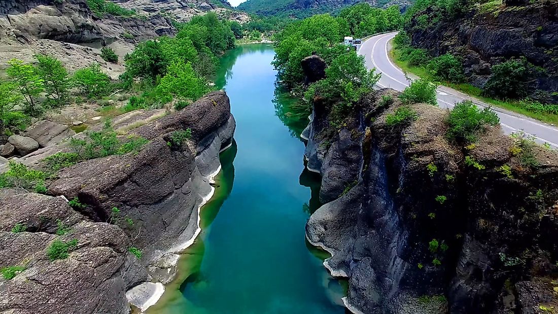 Major Rivers Of Greece WorldAtlas