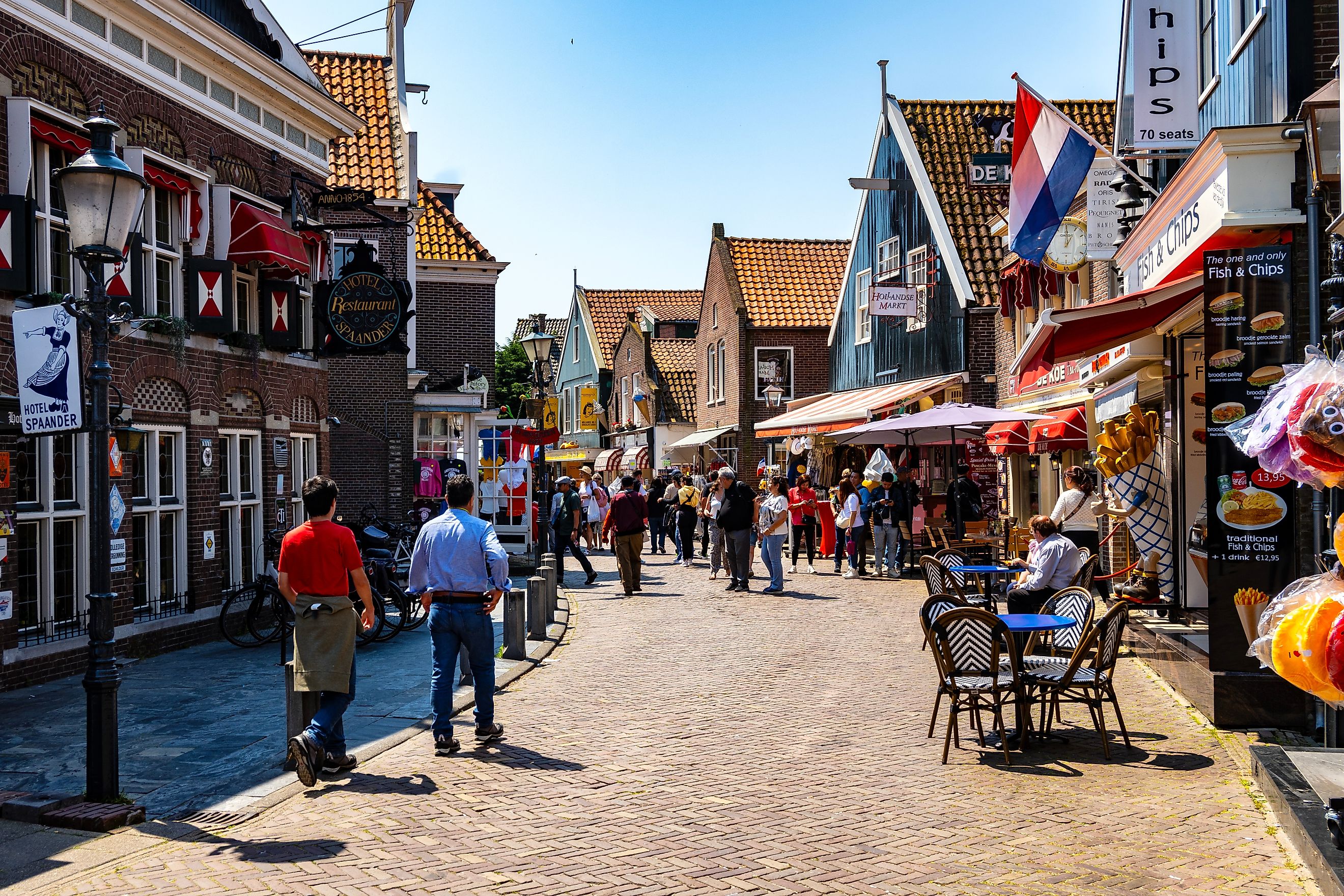 Colorful town of Volendam, located on the Markemeer lake in the central Netherlands, via Miroslav Posavec / Shutterstock.com