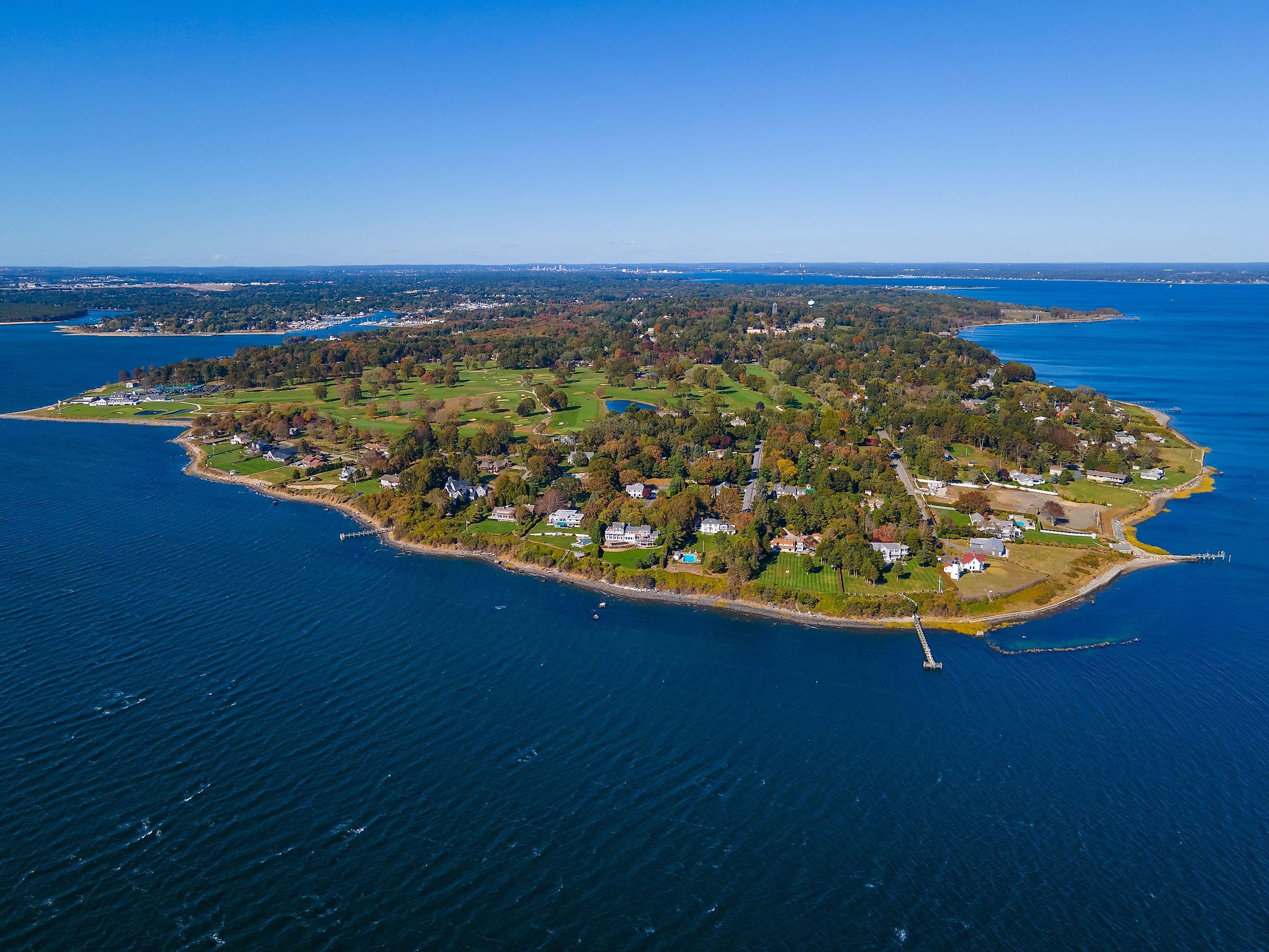 Rhode Island has over 400 miles of coastline