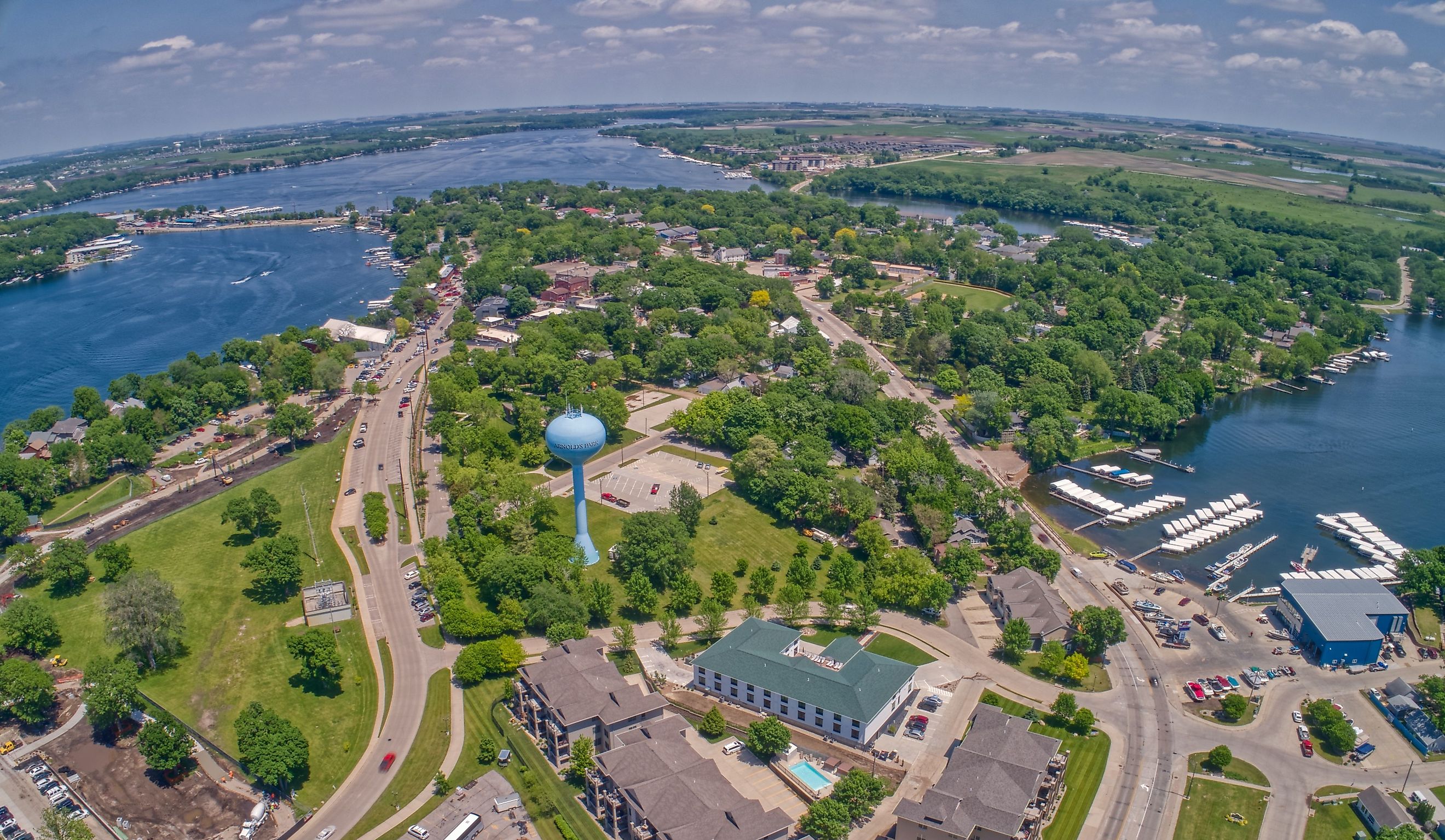 Arnolds Park, a tourist town in the Lake Okoboji area.