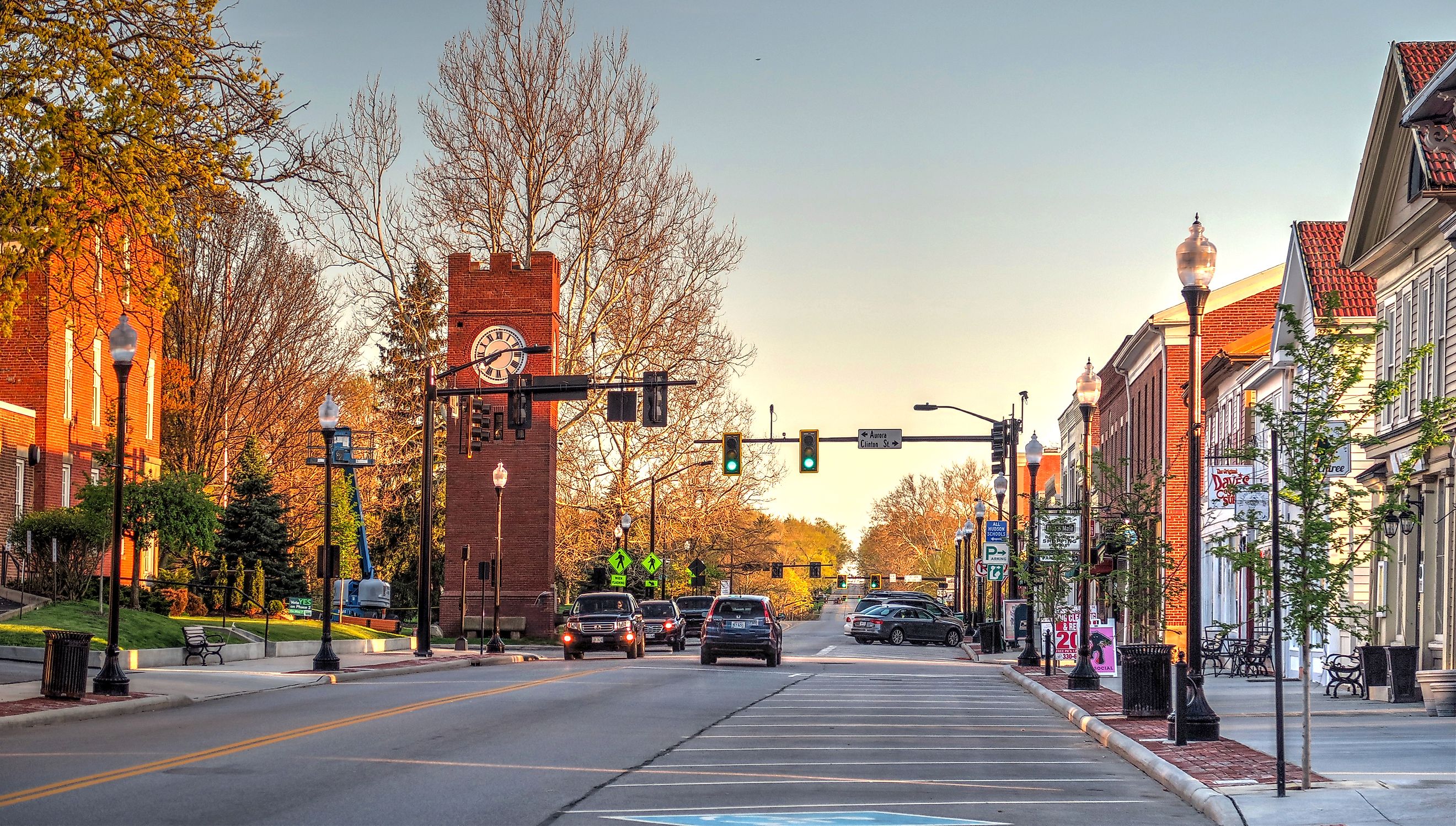 Historic downtown of Hudson, Ohio. Editorial credit: Lynne Neuman / Shutterstock.com.