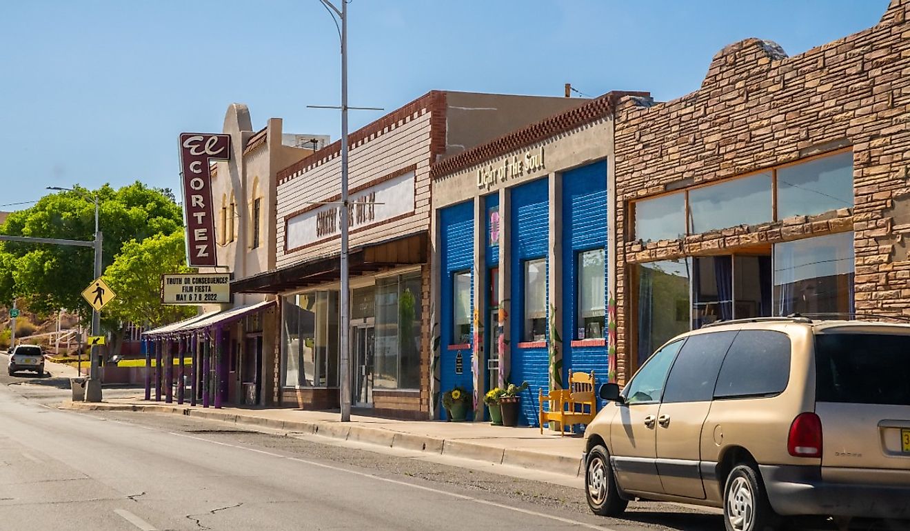 Downtown Truth or Consequences, New Mexico. Image credit Cheri Alguire via Shutterstock