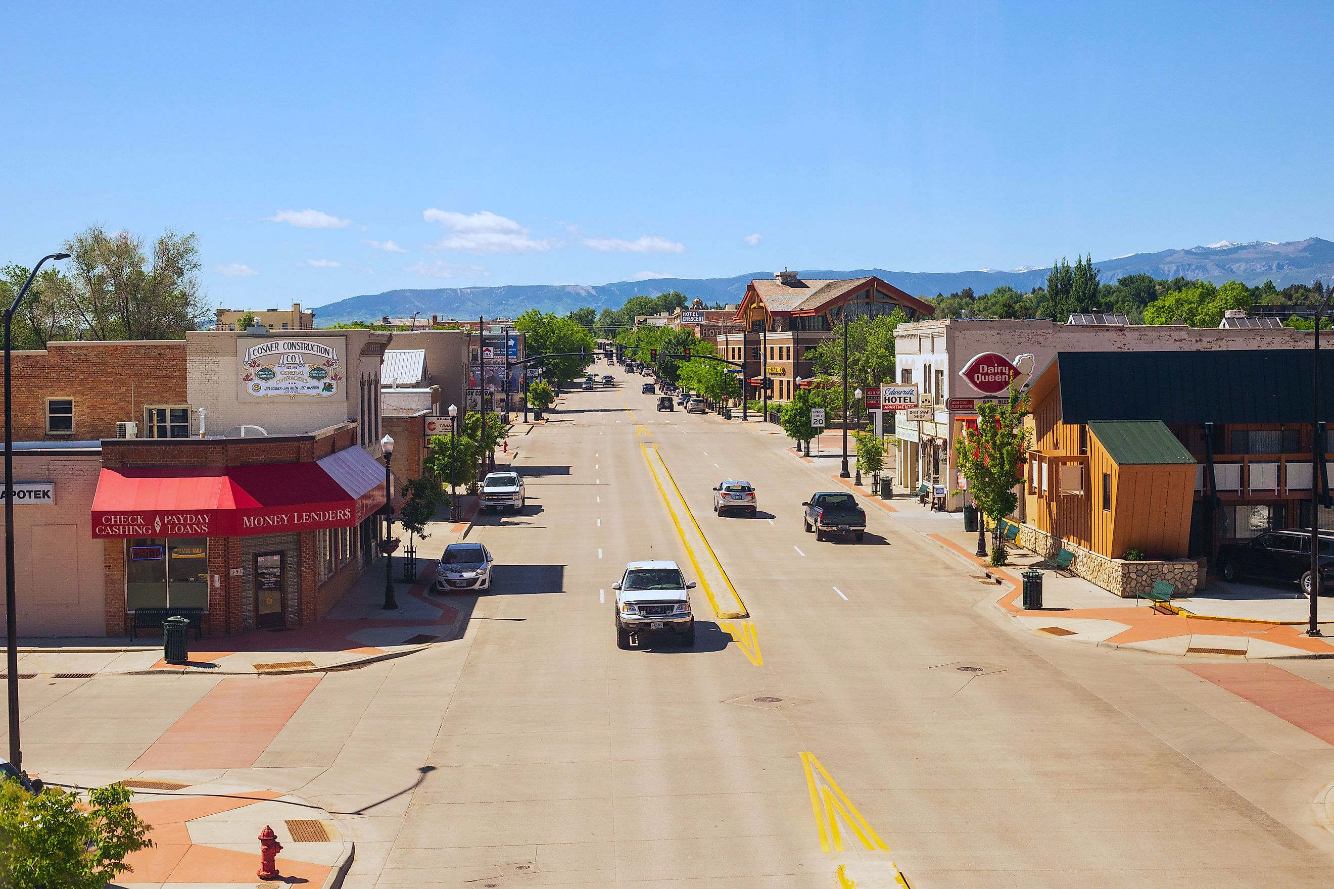 Aerial view of Sheridan, Wyoming. Editorial credit: Ems Images / Shutterstock.com