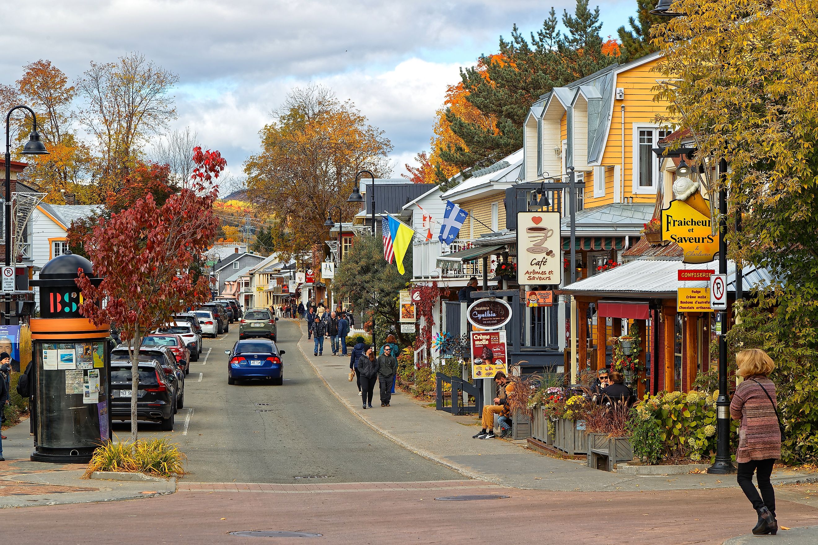 The town of Baie-Saint-Paul is known for its art galleries, shops and restaurants. Editorial credit: Pierre Jean Durieu / Shutterstock.com.