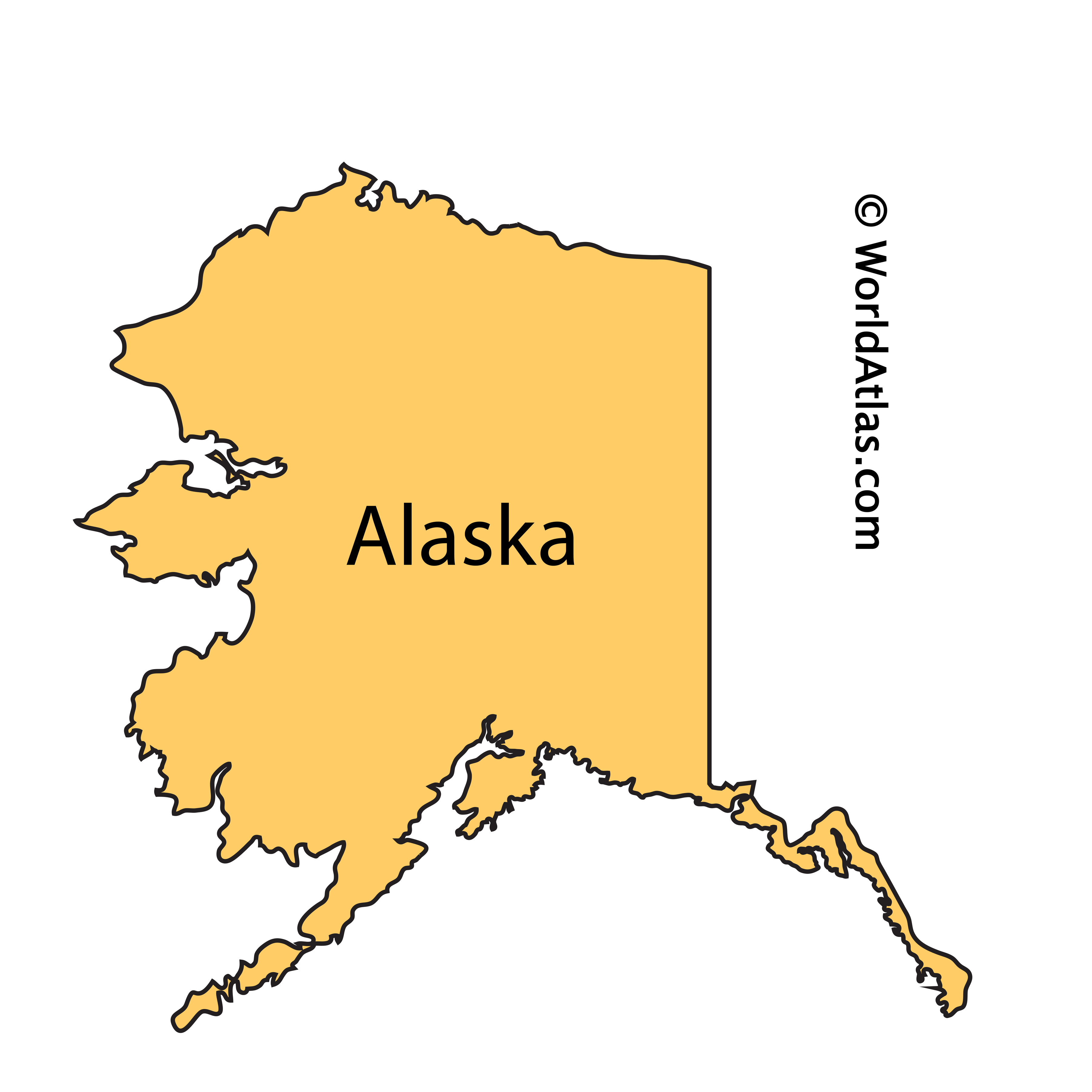 Map Of State Of Alaska - Washington State Map